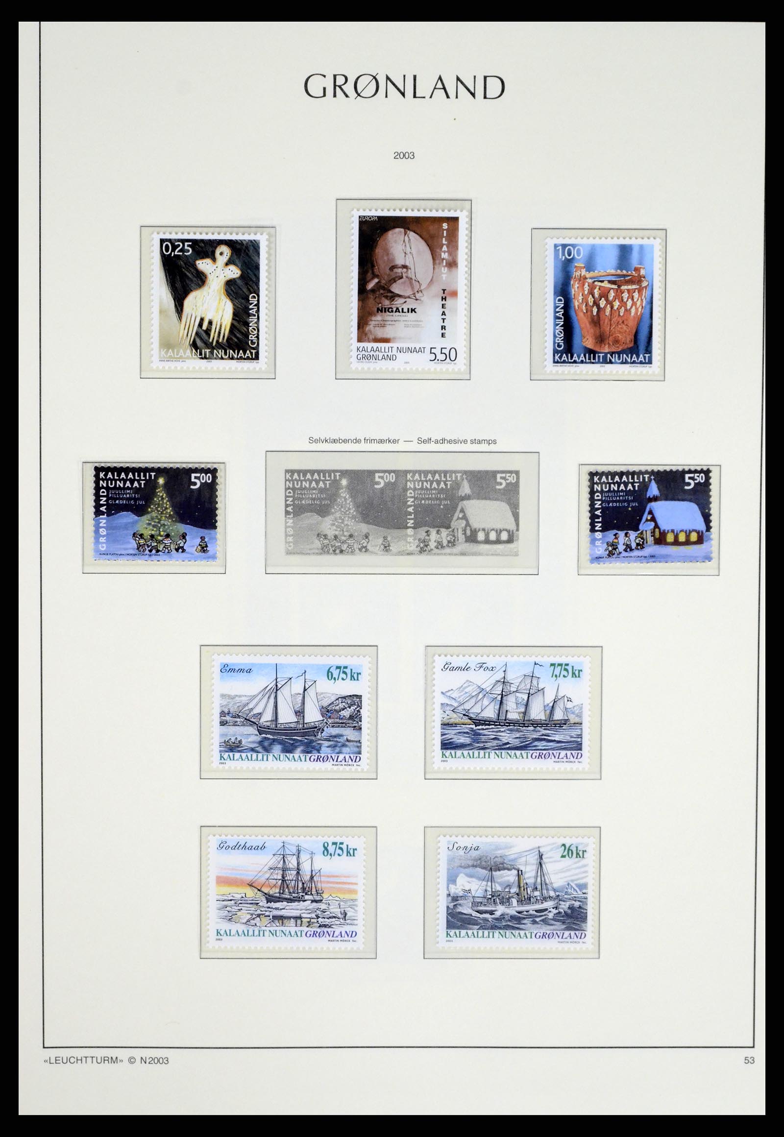 37372 098 - Postzegelverzameling 37372 Groenland 1938-2004.