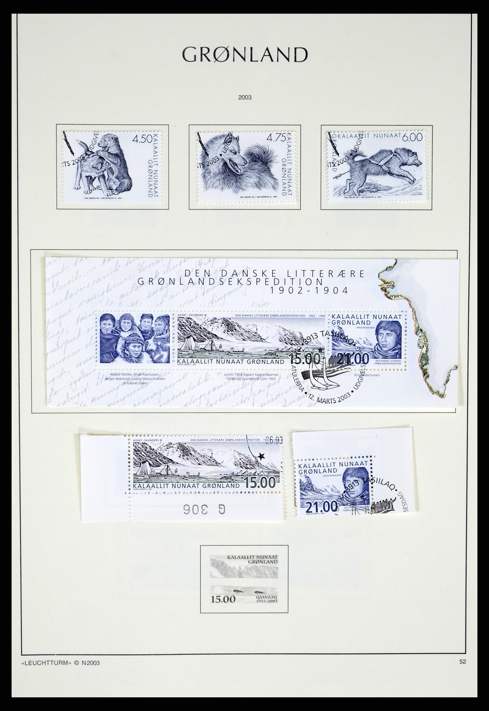 37372 100 - Postzegelverzameling 37372 Groenland 1938-2004.