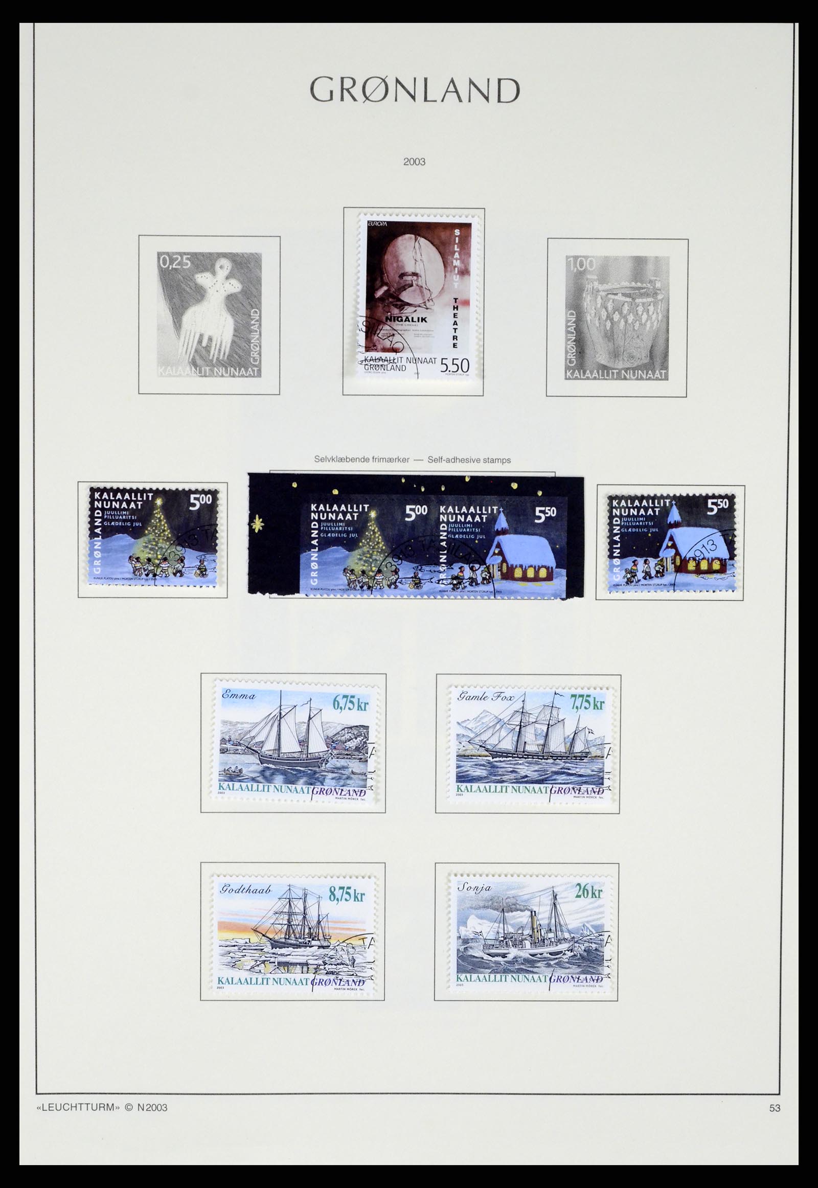 37372 101 - Postzegelverzameling 37372 Groenland 1938-2004.