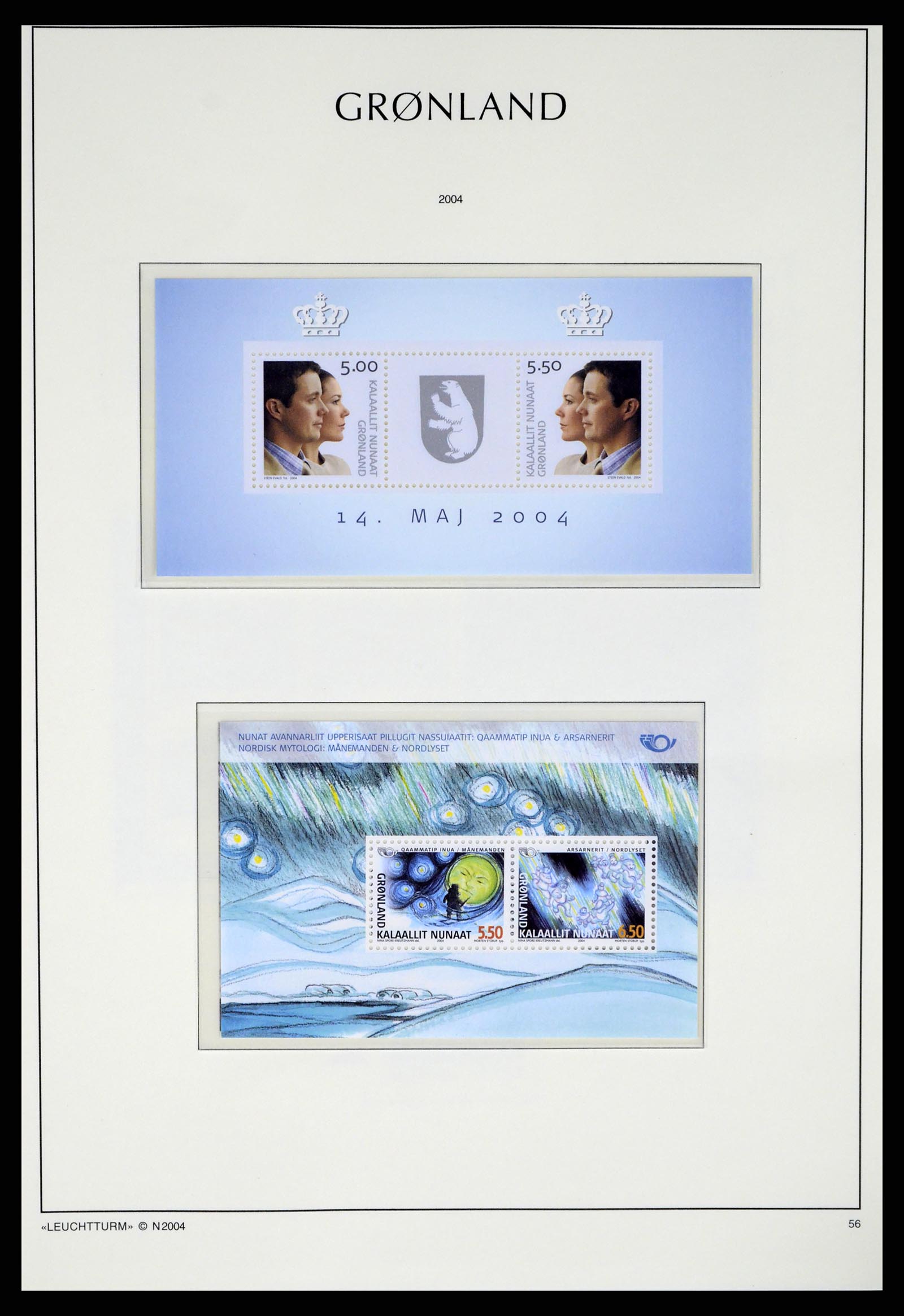 37372 105 - Postzegelverzameling 37372 Groenland 1938-2004.