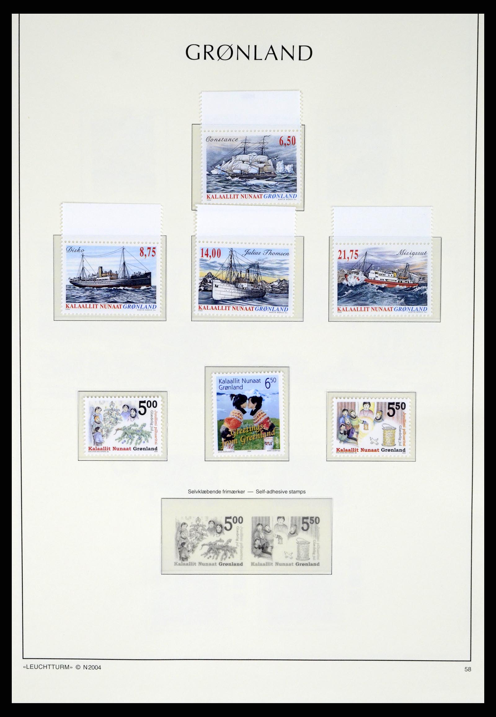 37372 107 - Postzegelverzameling 37372 Groenland 1938-2004.