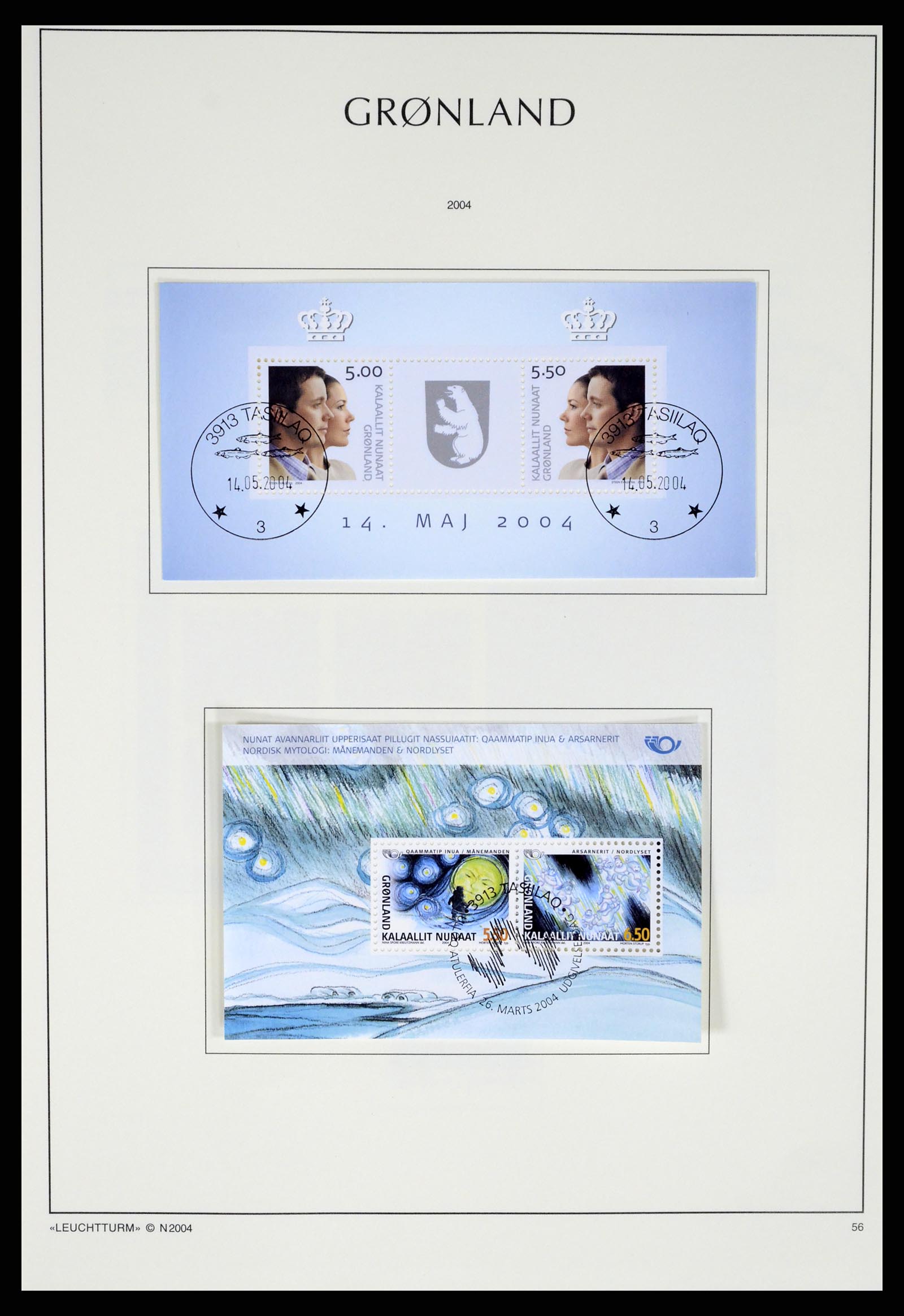 37372 109 - Postzegelverzameling 37372 Groenland 1938-2004.