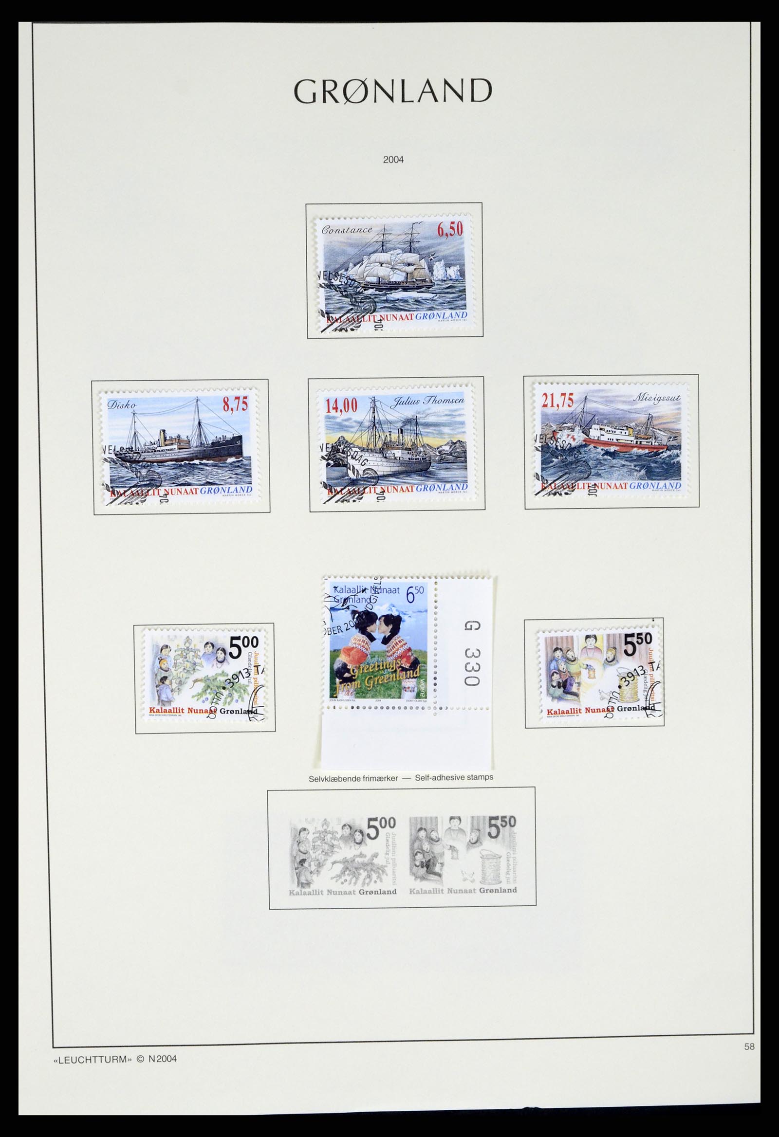 37372 111 - Postzegelverzameling 37372 Groenland 1938-2004.