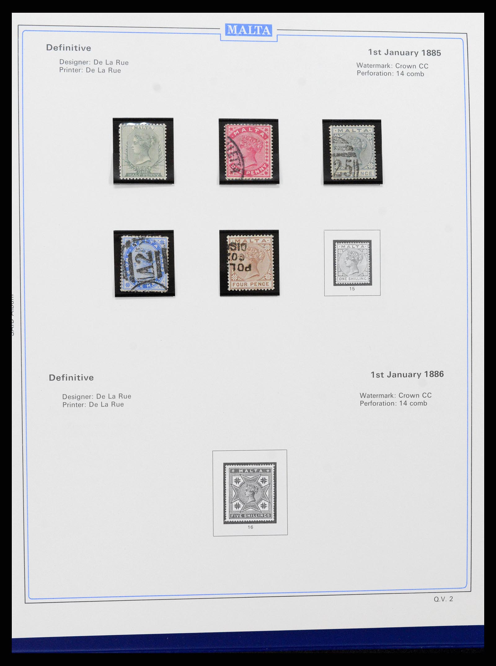 37374 001 - Postzegelverzameling 37374 Malta 1885-2012.