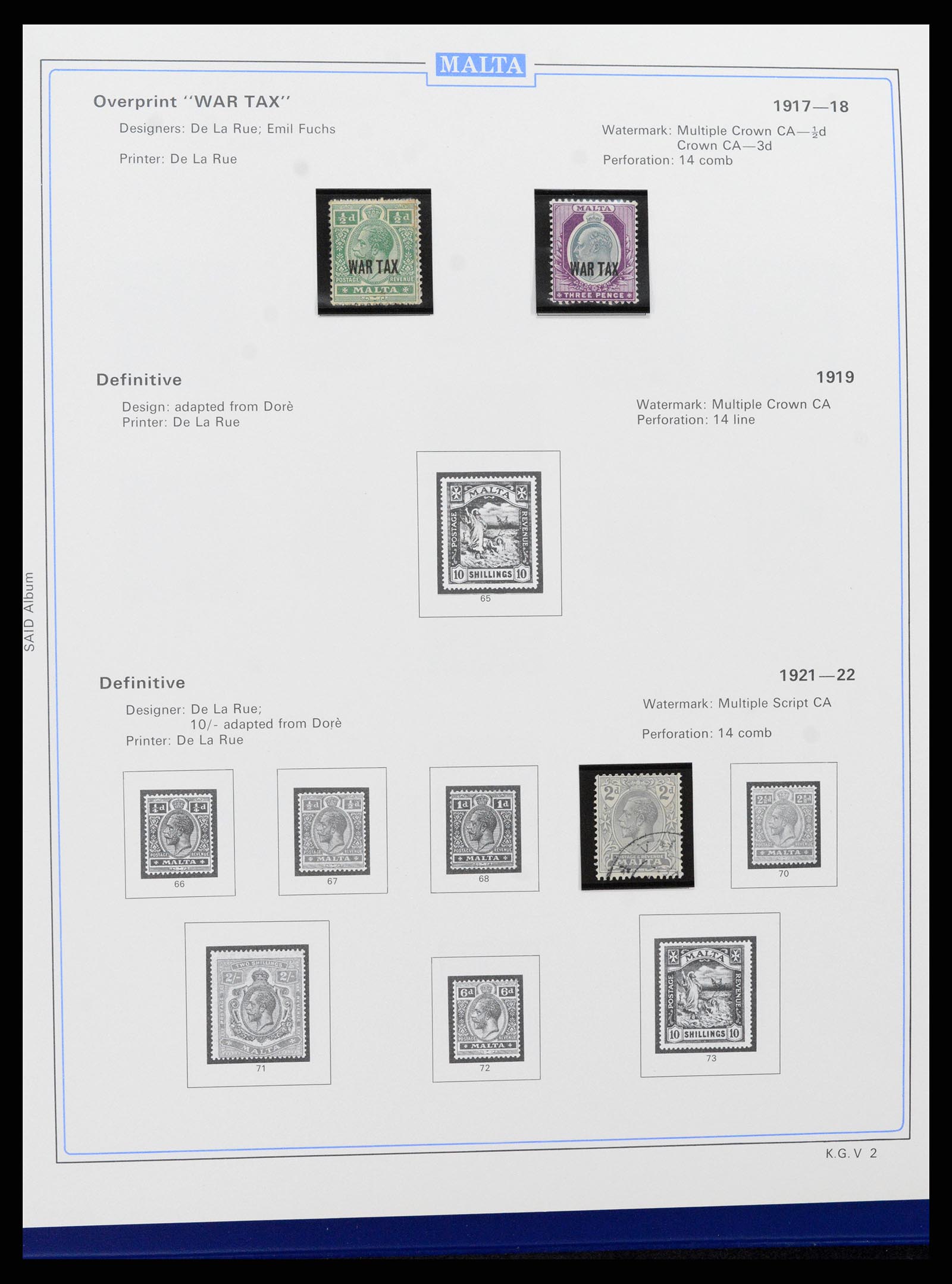 37374 006 - Stamp collection 37374 Malta 1885-2012.