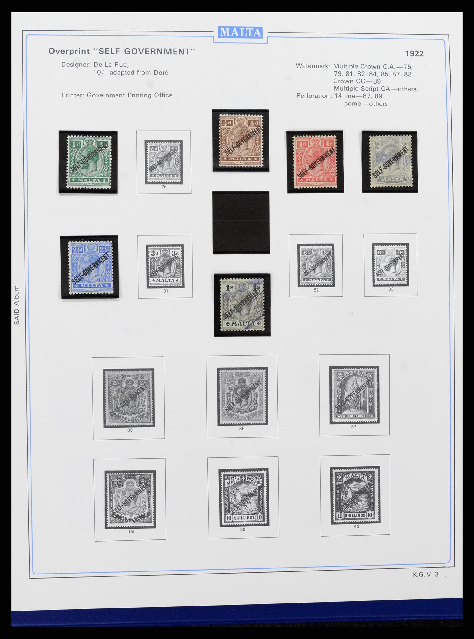 37374 007 - Postzegelverzameling 37374 Malta 1885-2012.