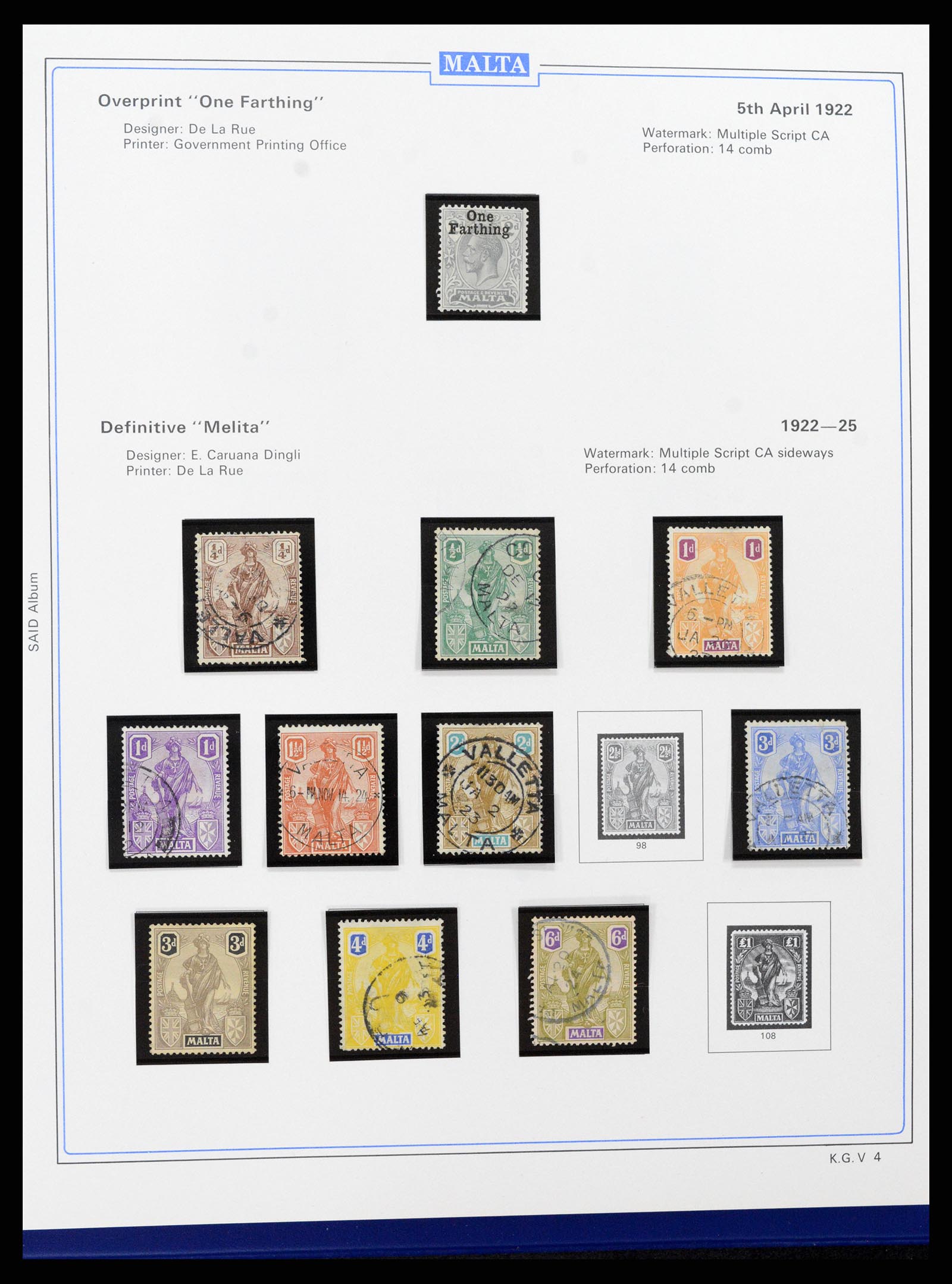 37374 008 - Stamp collection 37374 Malta 1885-2012.