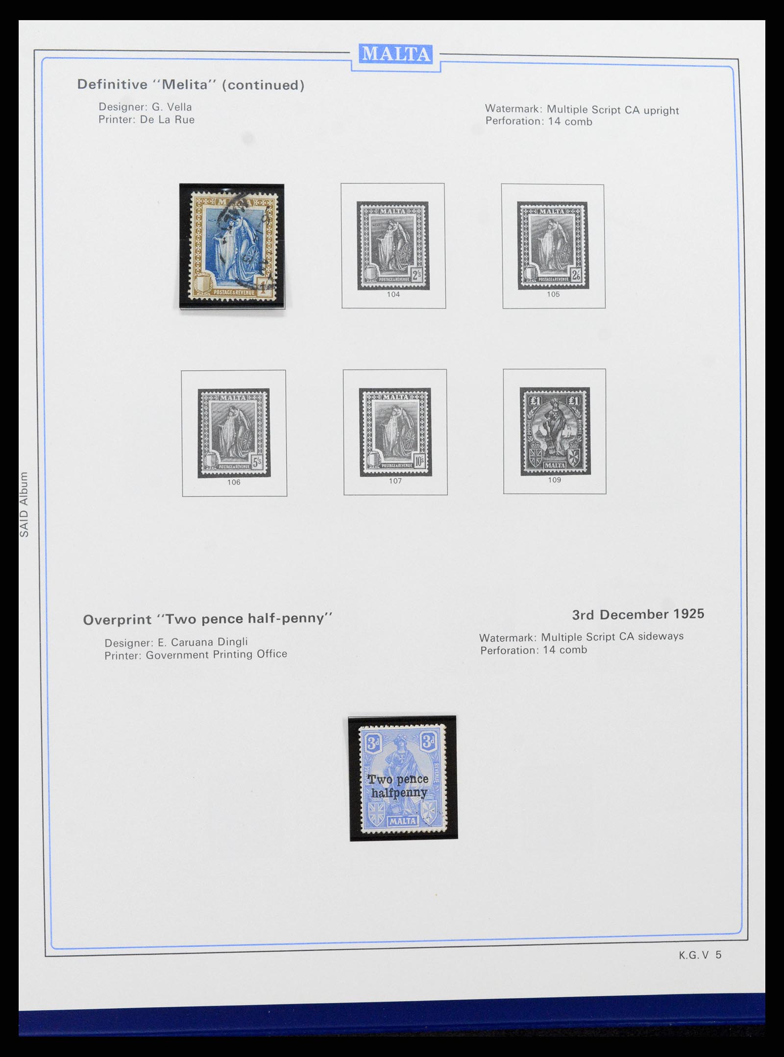 37374 009 - Stamp collection 37374 Malta 1885-2012.
