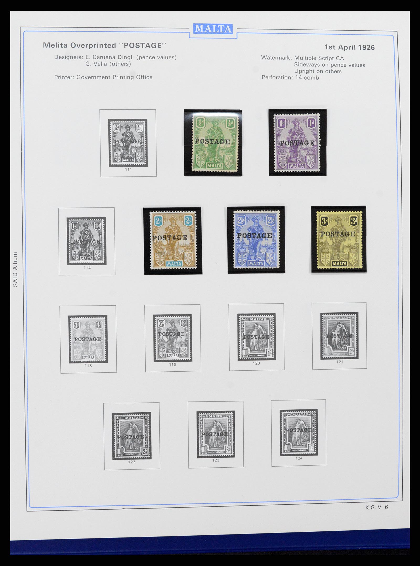 37374 010 - Postzegelverzameling 37374 Malta 1885-2012.