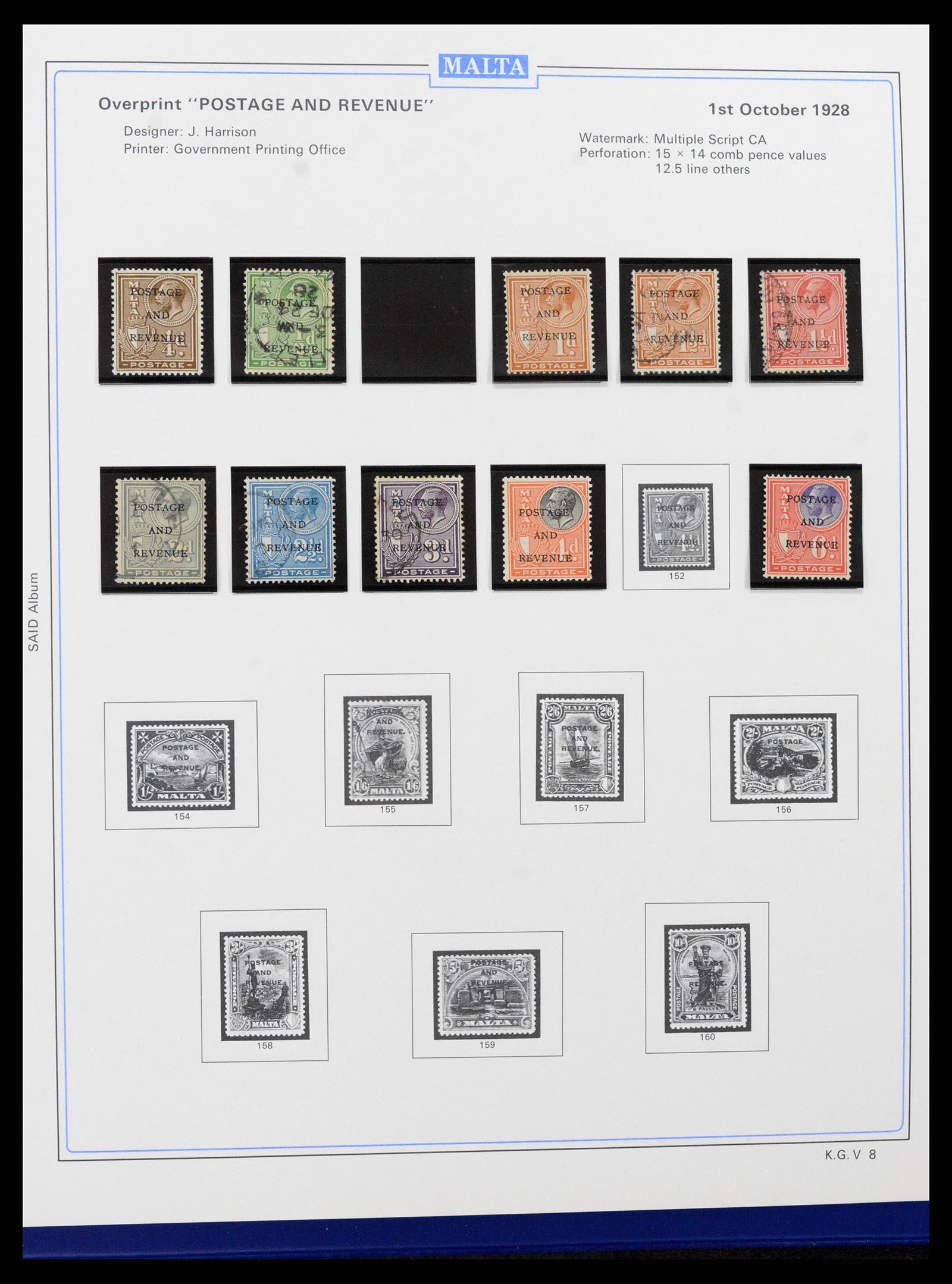 37374 012 - Stamp collection 37374 Malta 1885-2012.