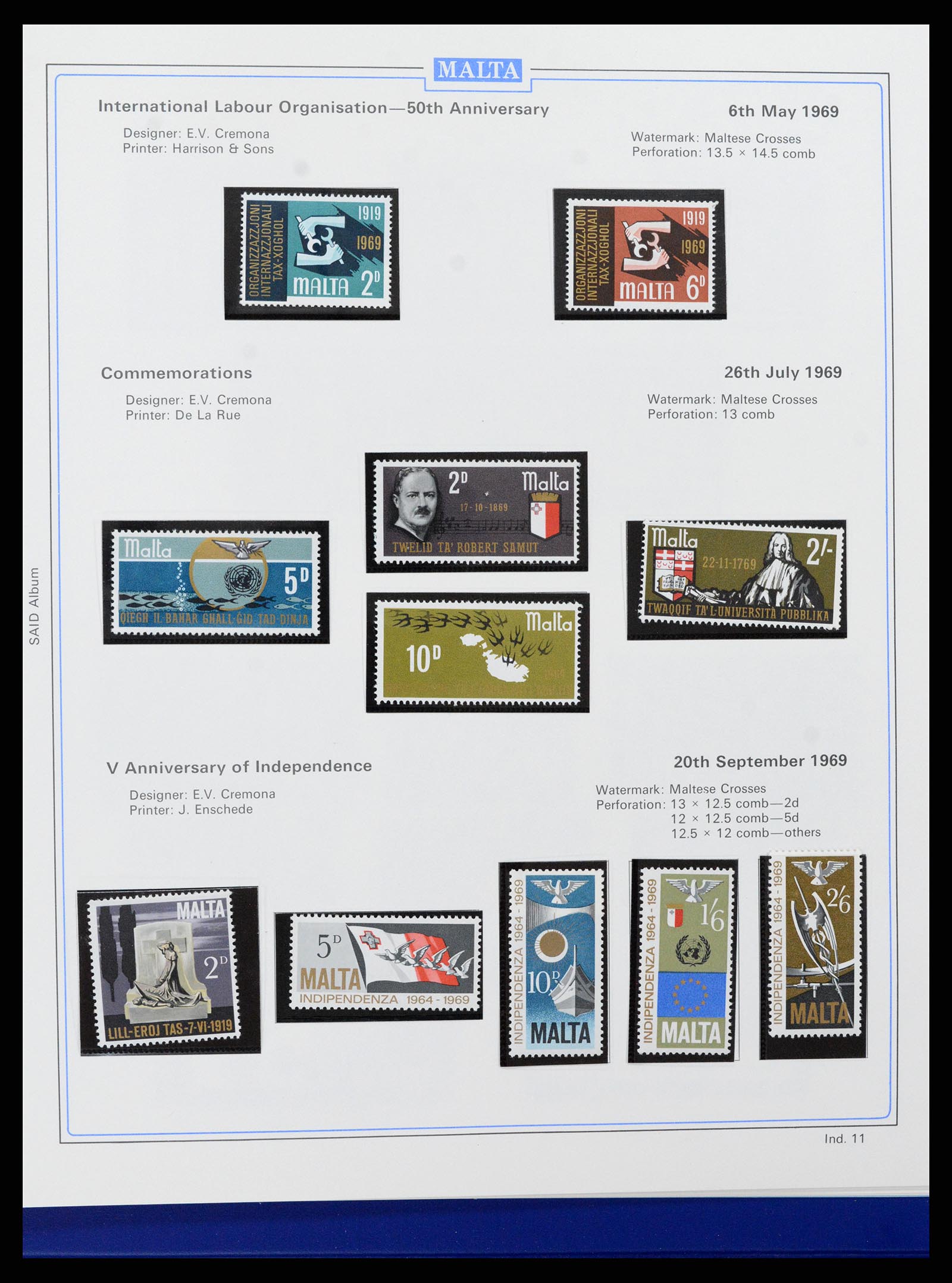 37374 039 - Postzegelverzameling 37374 Malta 1885-2012.