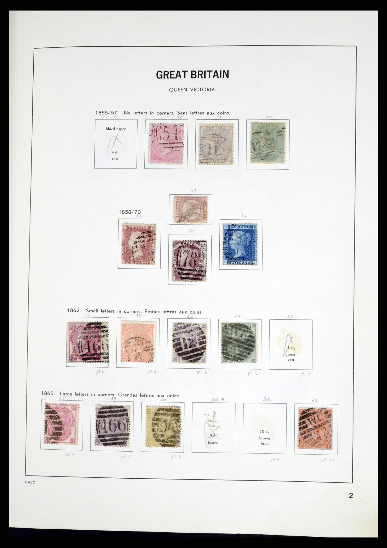 37375 008 - Postzegelverzameling 37375 Engeland 1840-1982.