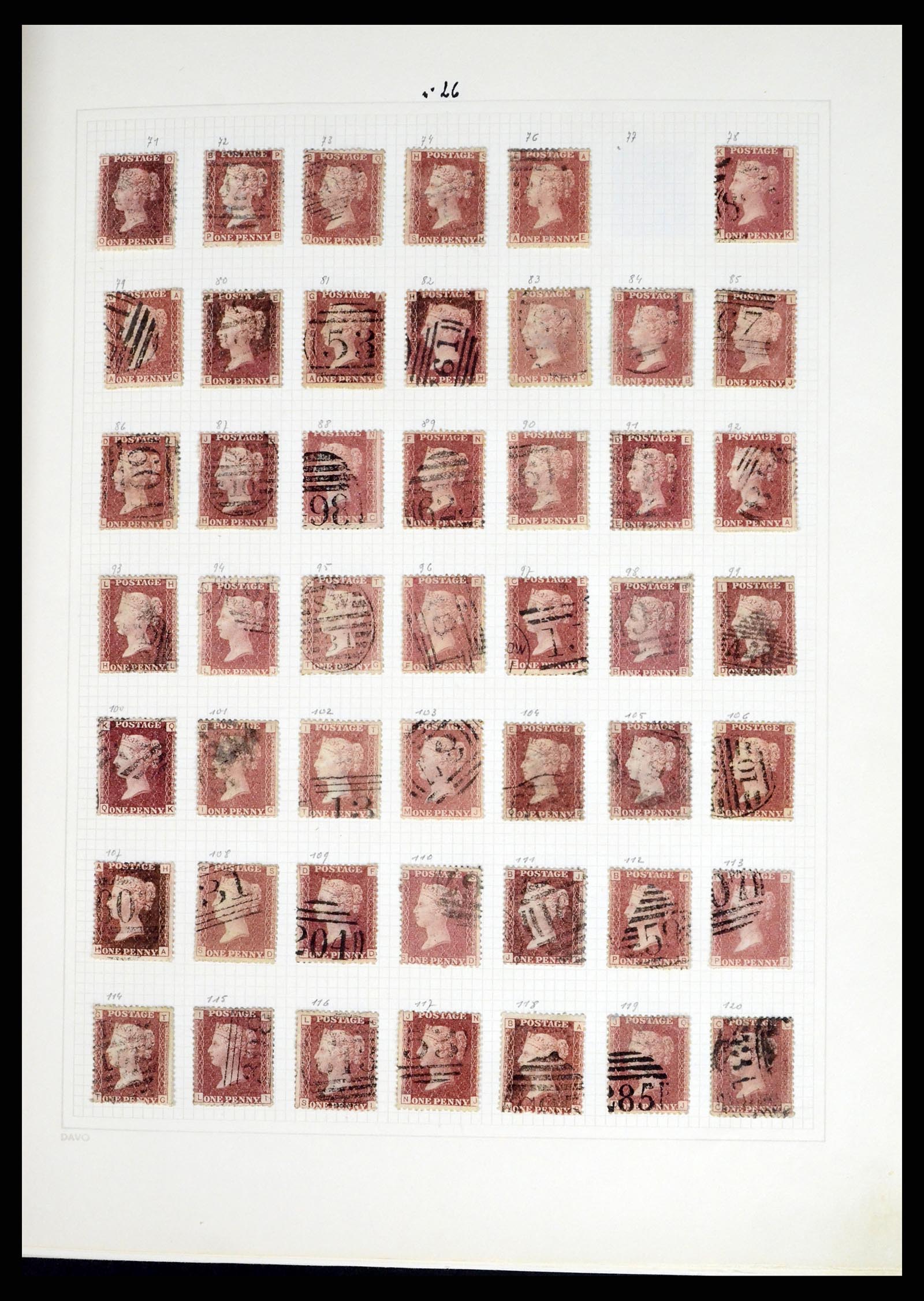 37375 010 - Postzegelverzameling 37375 Engeland 1840-1982.