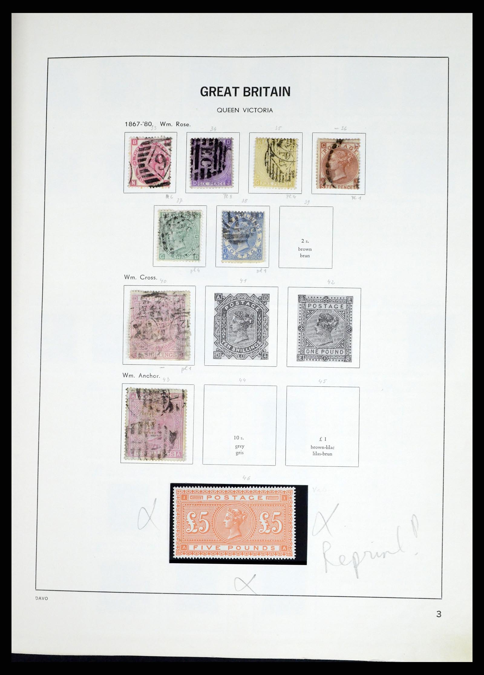 37375 021 - Postzegelverzameling 37375 Engeland 1840-1982.