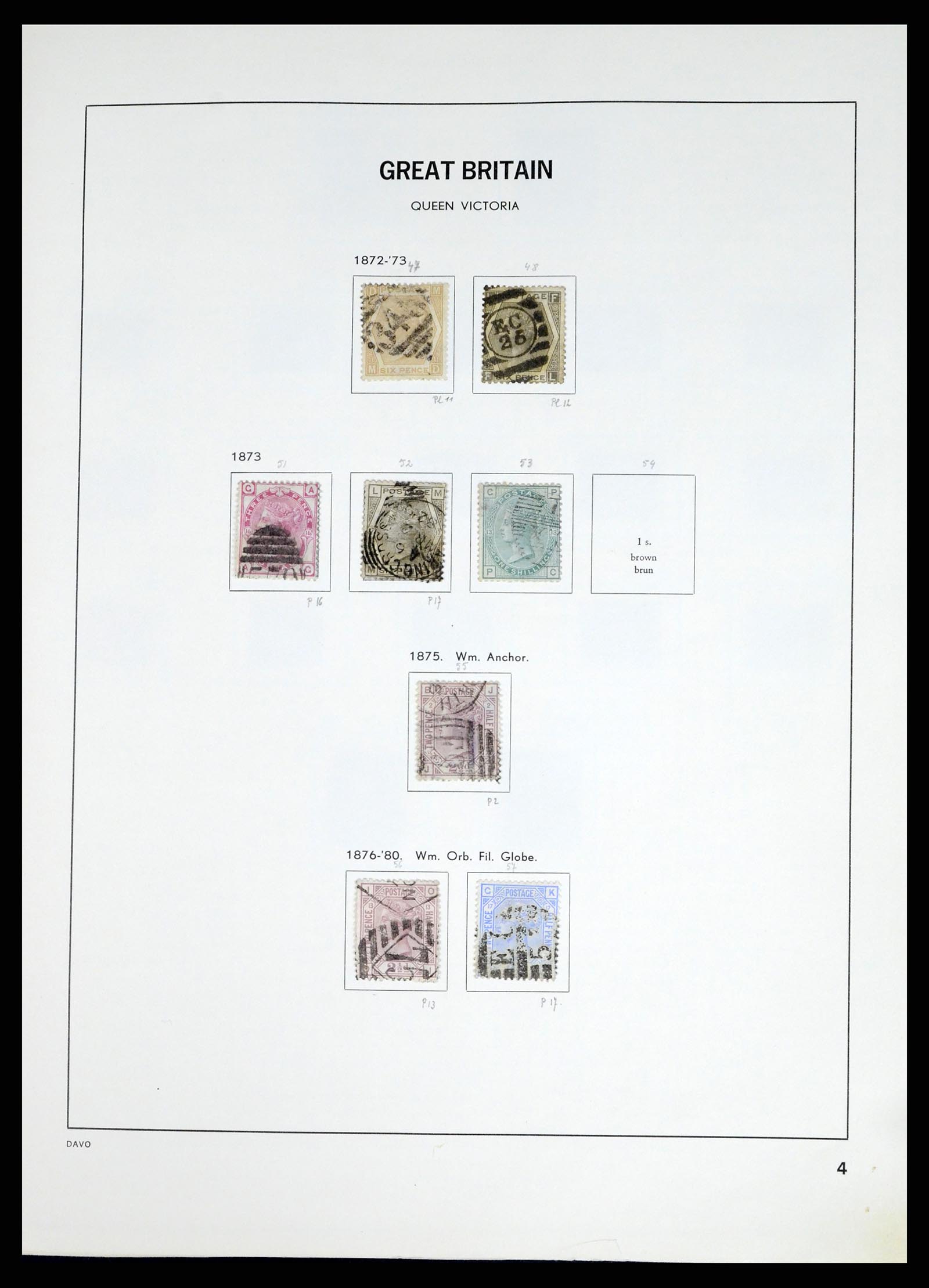 37375 023 - Postzegelverzameling 37375 Engeland 1840-1982.