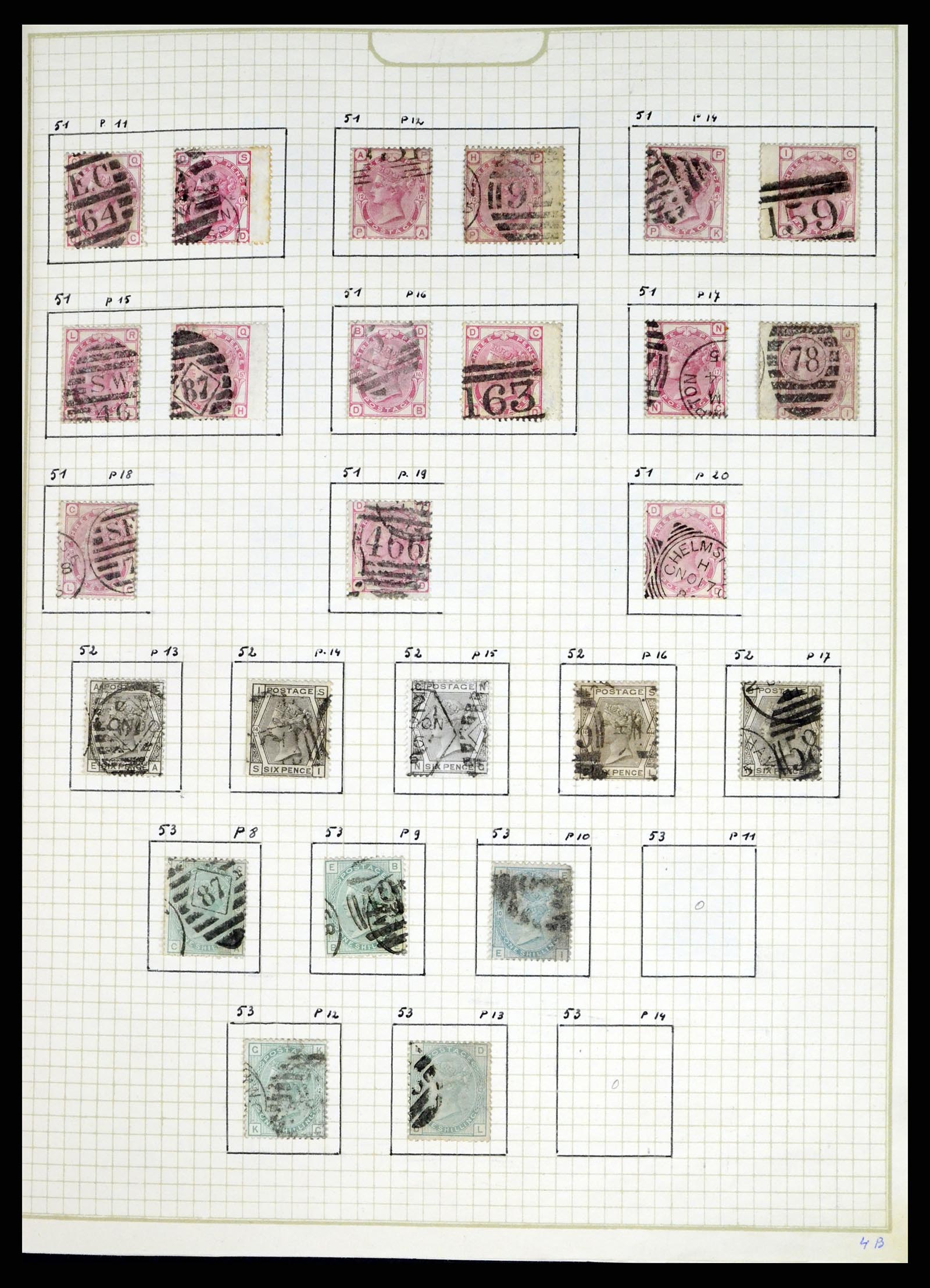37375 025 - Postzegelverzameling 37375 Engeland 1840-1982.
