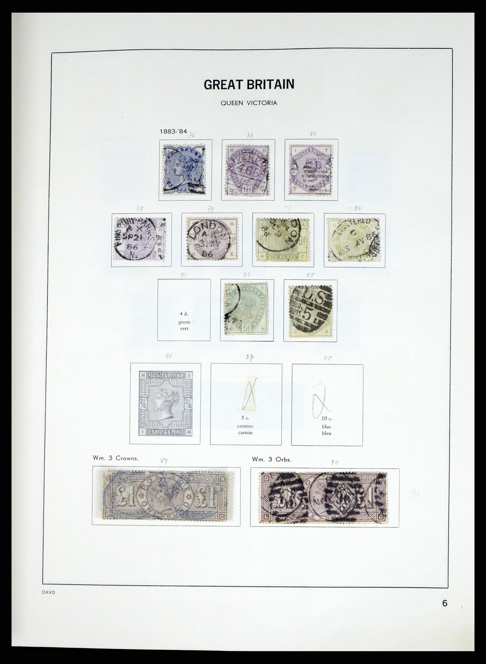 37375 029 - Postzegelverzameling 37375 Engeland 1840-1982.