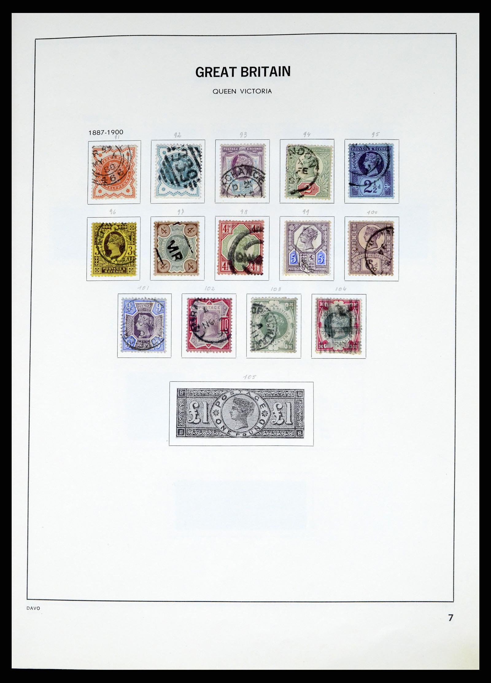 37375 030 - Postzegelverzameling 37375 Engeland 1840-1982.