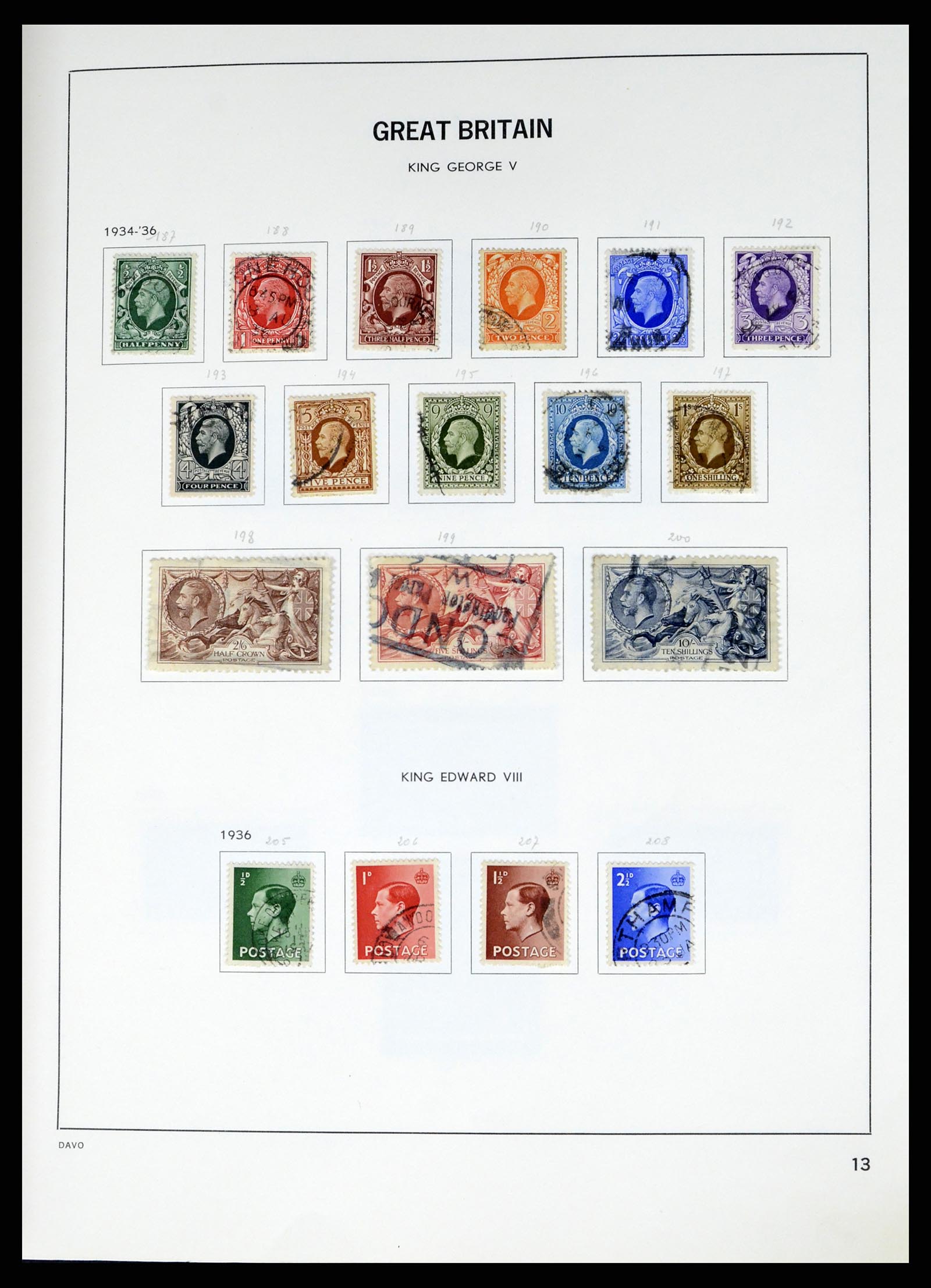 37375 036 - Postzegelverzameling 37375 Engeland 1840-1982.