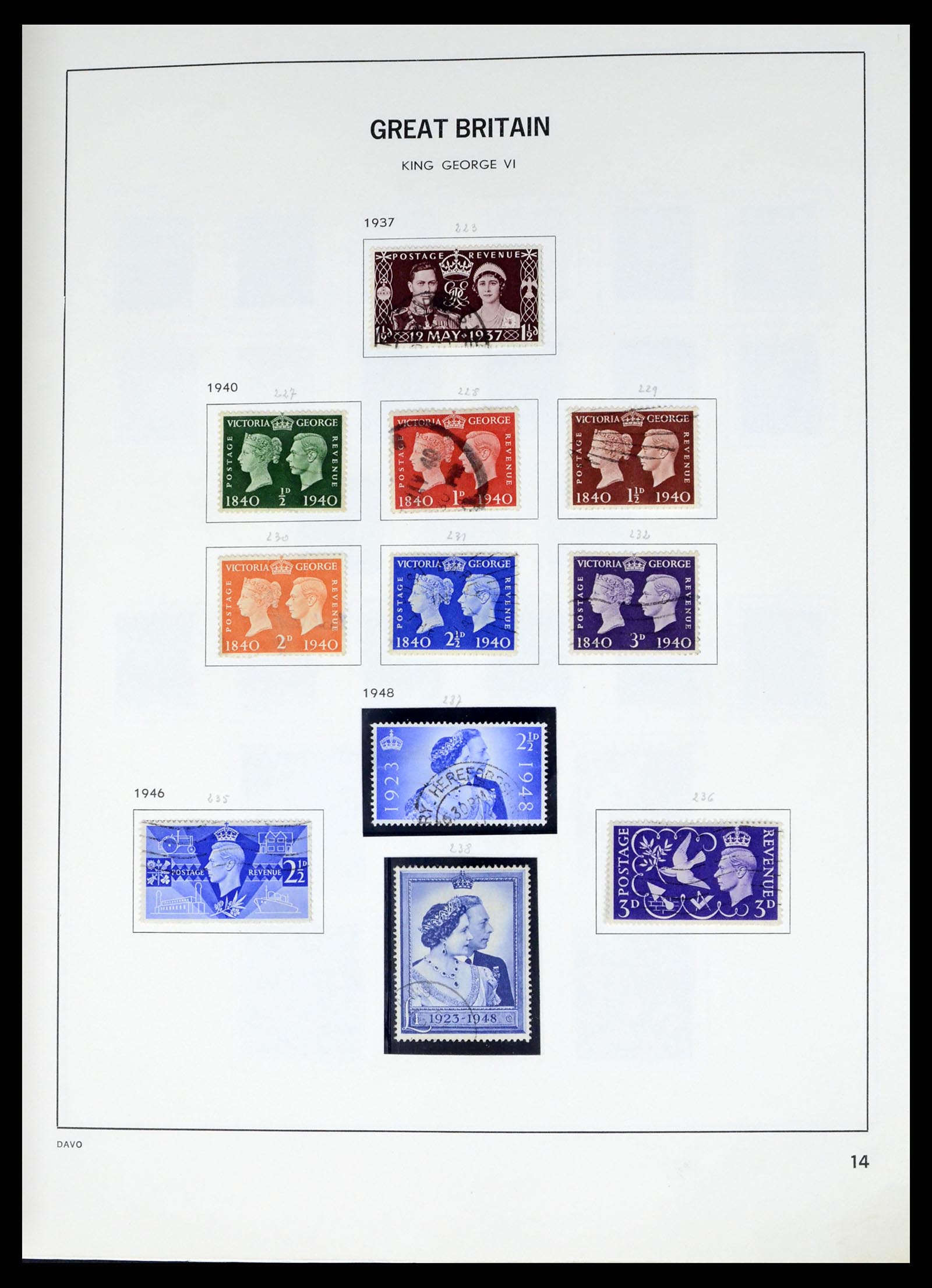 37375 037 - Postzegelverzameling 37375 Engeland 1840-1982.