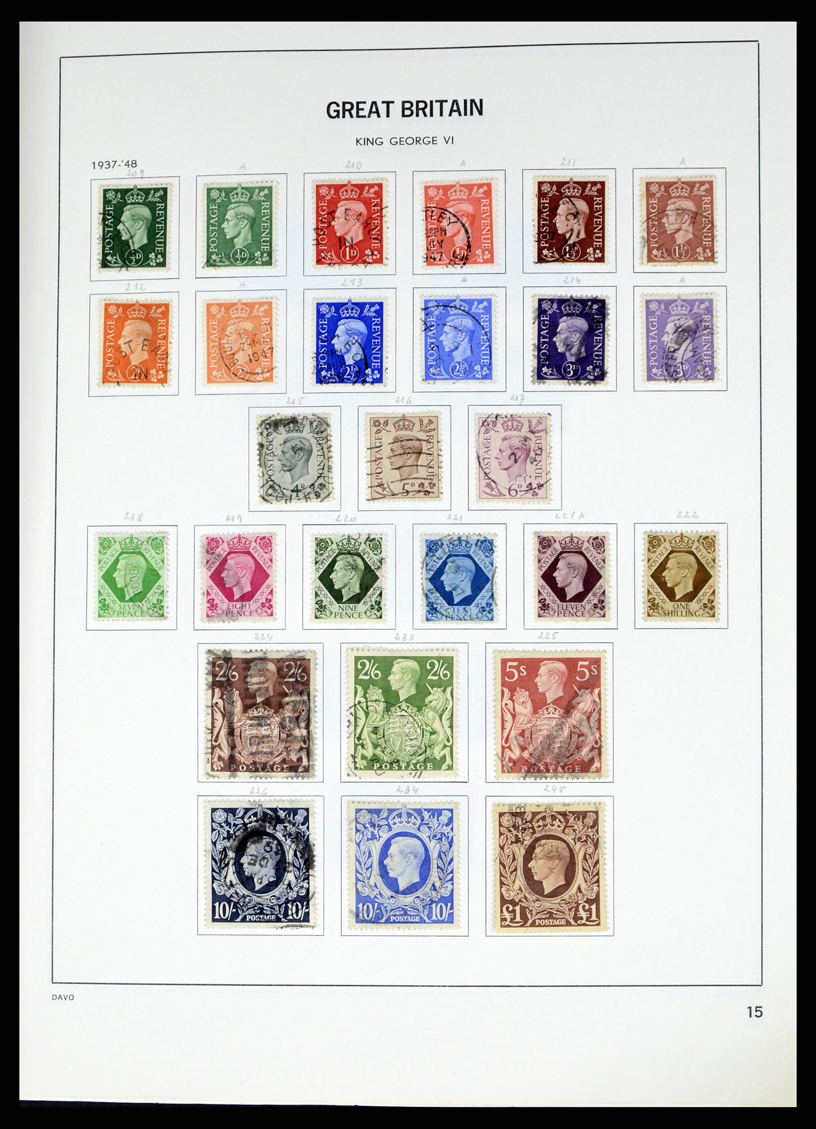 37375 038 - Postzegelverzameling 37375 Engeland 1840-1982.