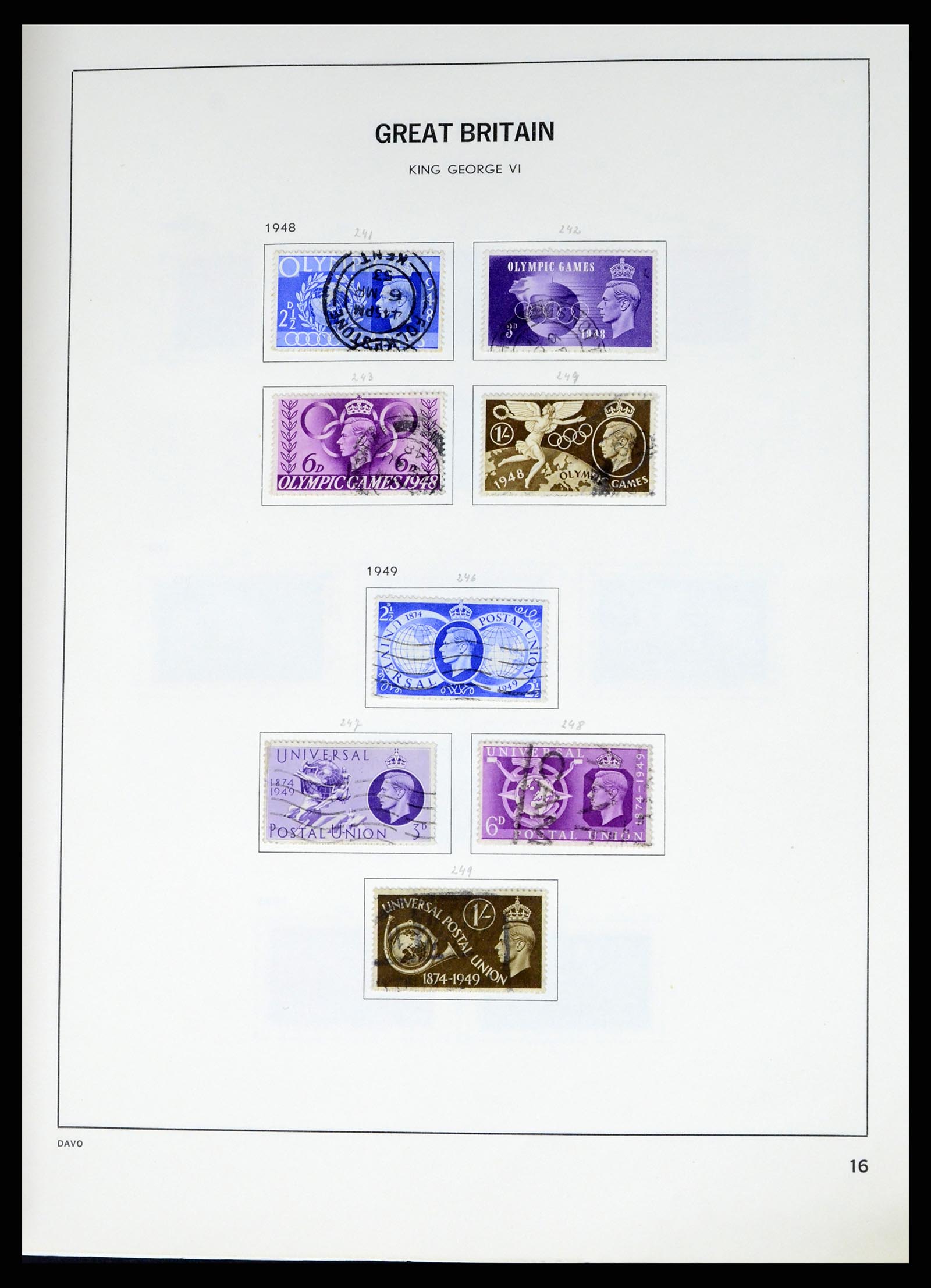 37375 039 - Postzegelverzameling 37375 Engeland 1840-1982.