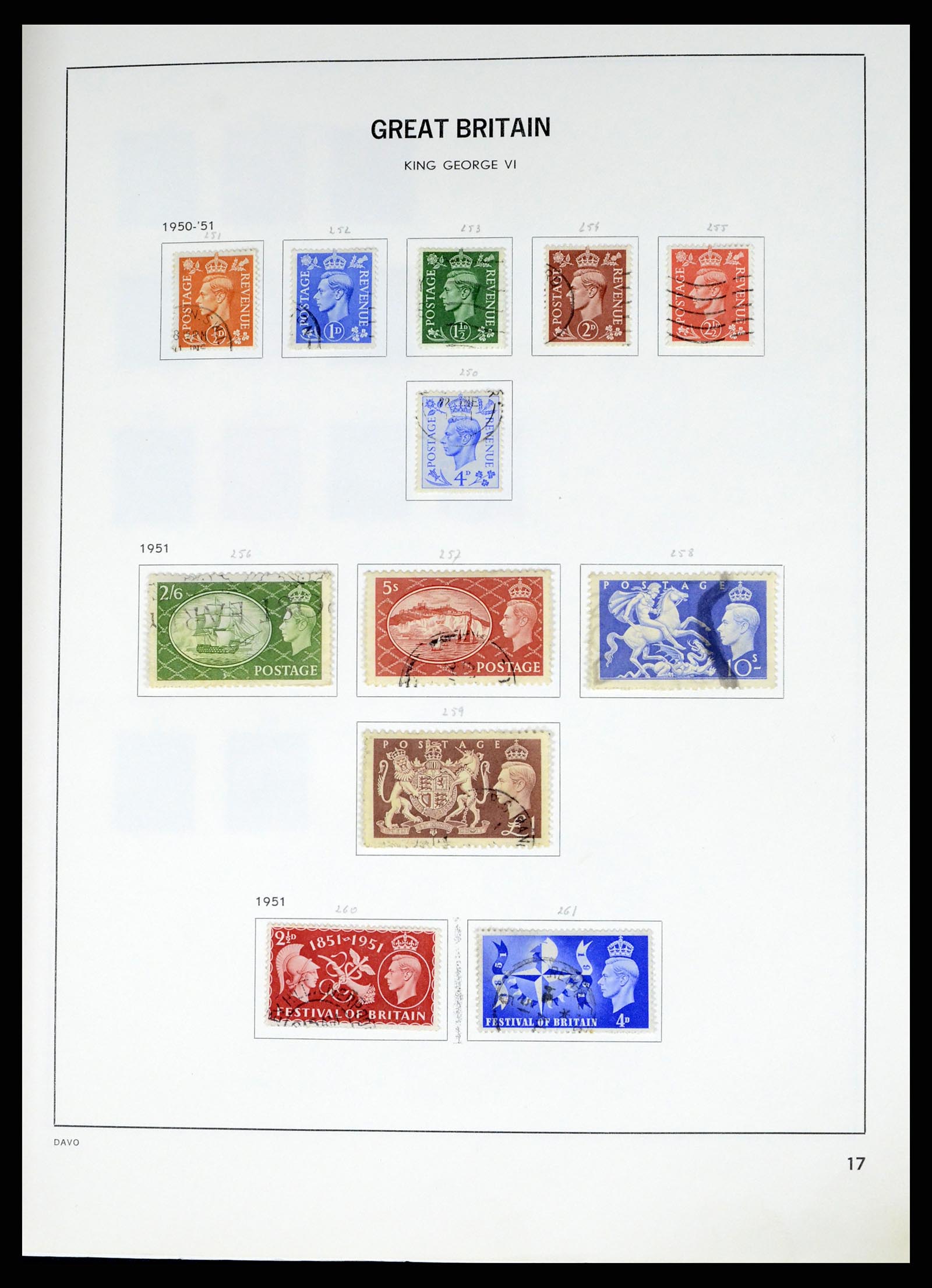 37375 040 - Postzegelverzameling 37375 Engeland 1840-1982.