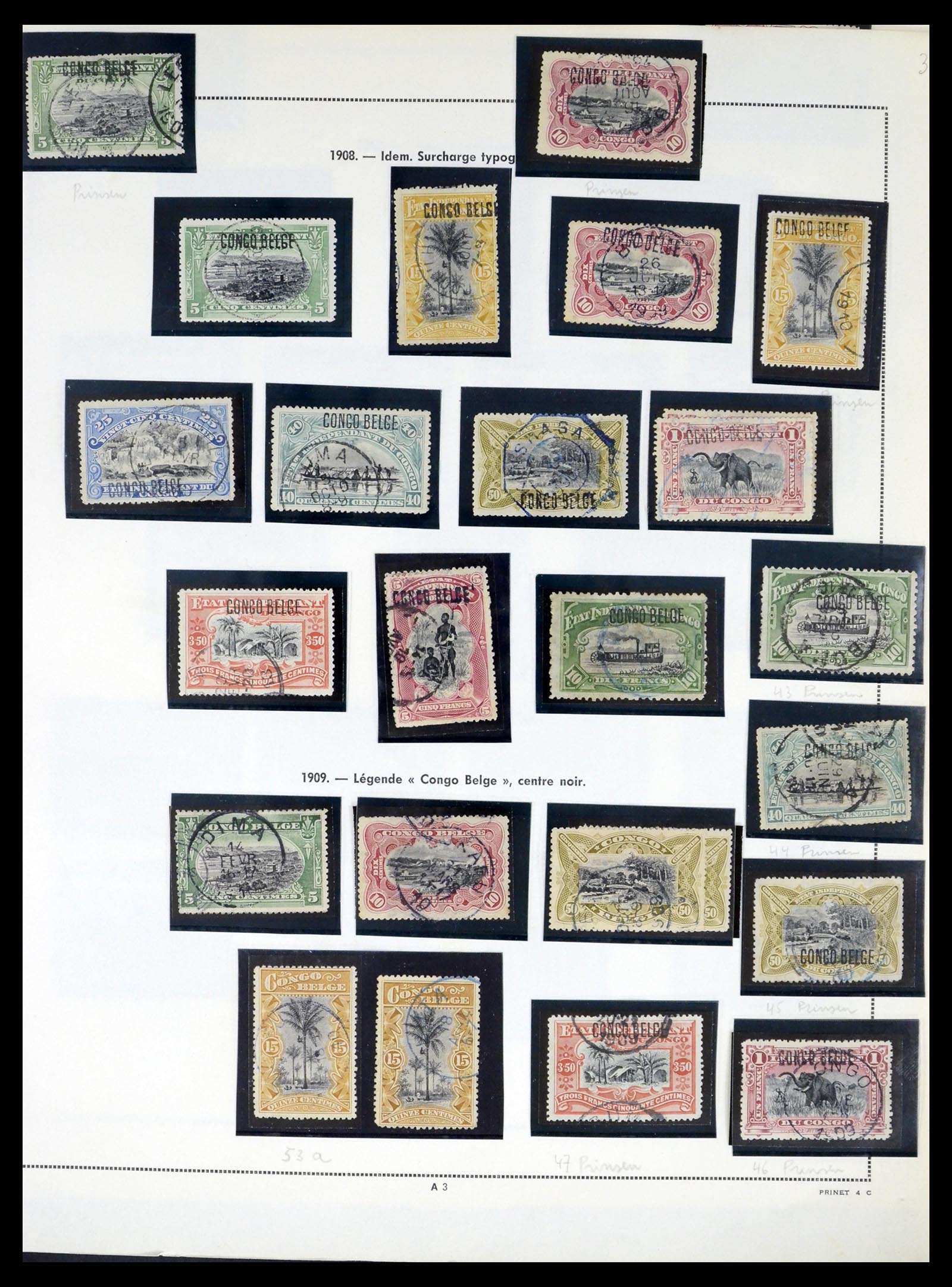 37377 003 - Postzegelverzameling 37377 Belgisch Congo 1894-1969.