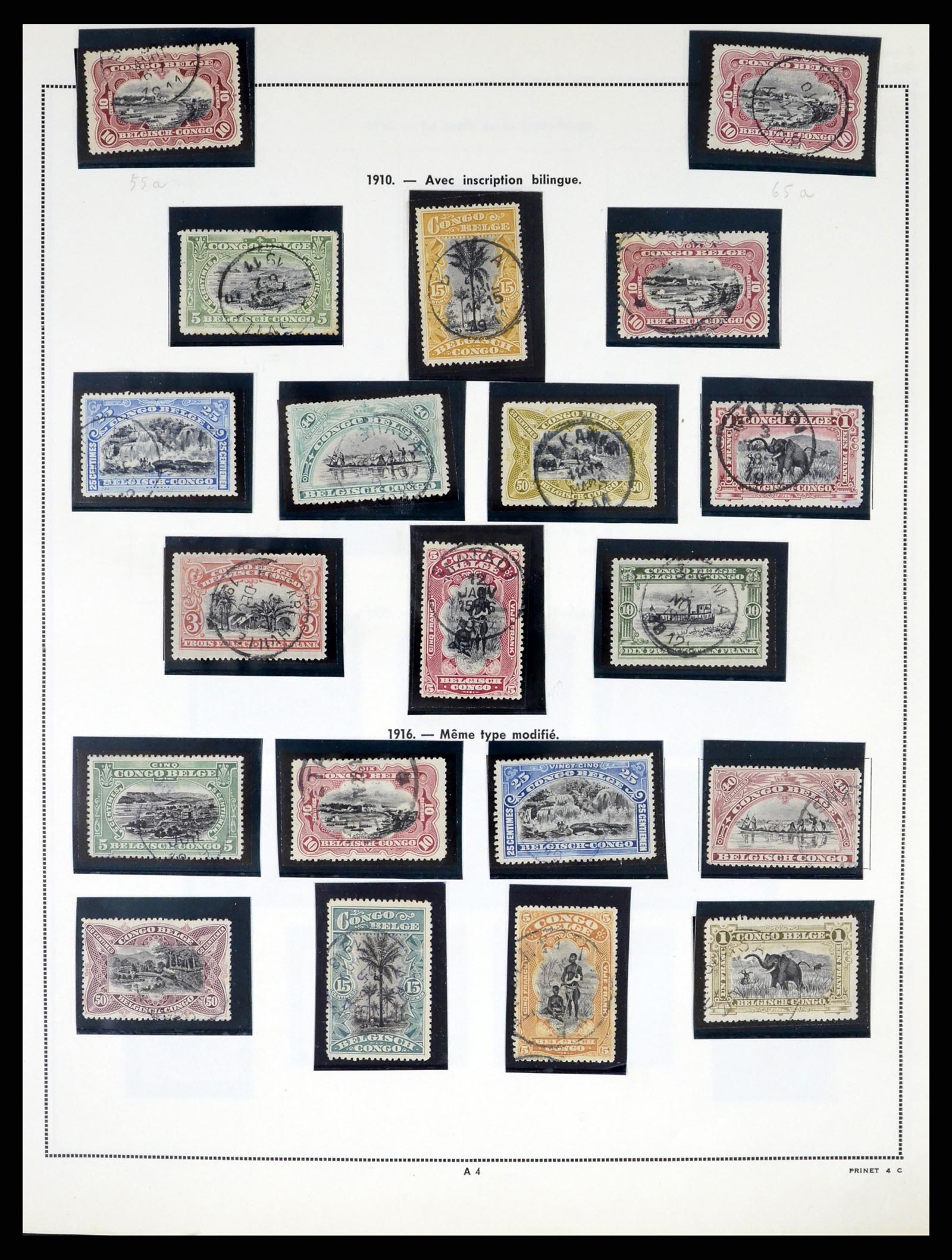 37377 004 - Postzegelverzameling 37377 Belgisch Congo 1894-1969.