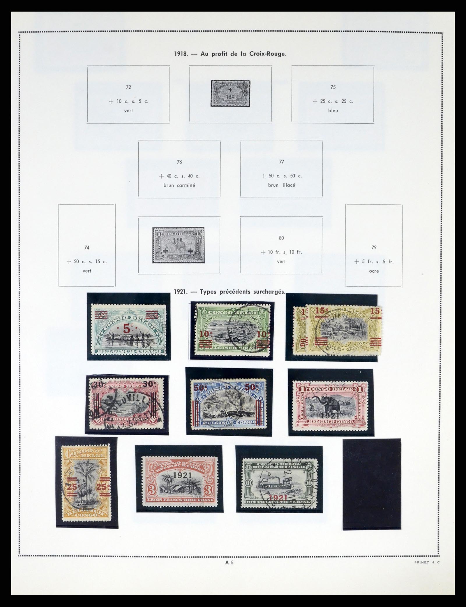 37377 005 - Postzegelverzameling 37377 Belgisch Congo 1894-1969.