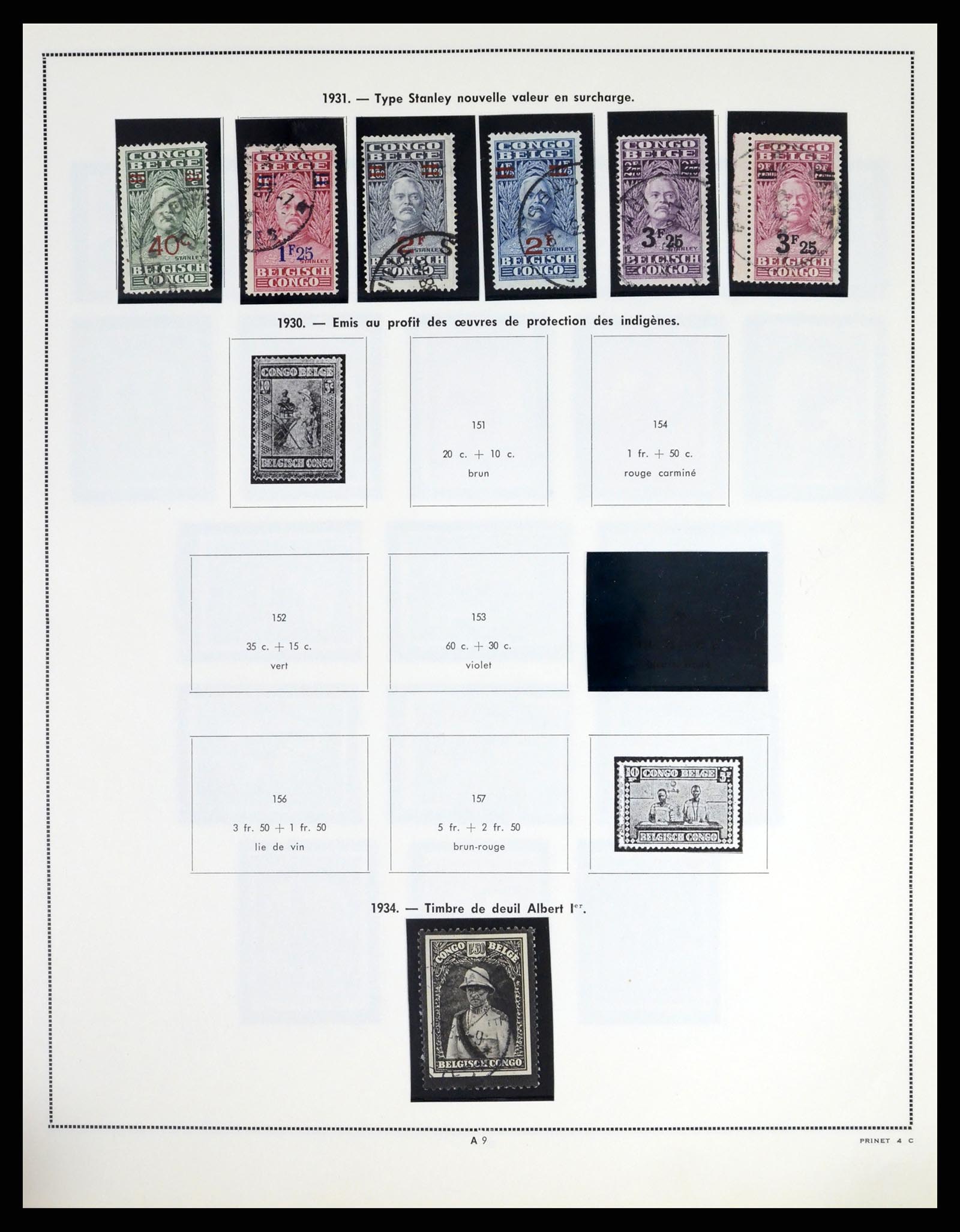 37377 009 - Postzegelverzameling 37377 Belgisch Congo 1894-1969.