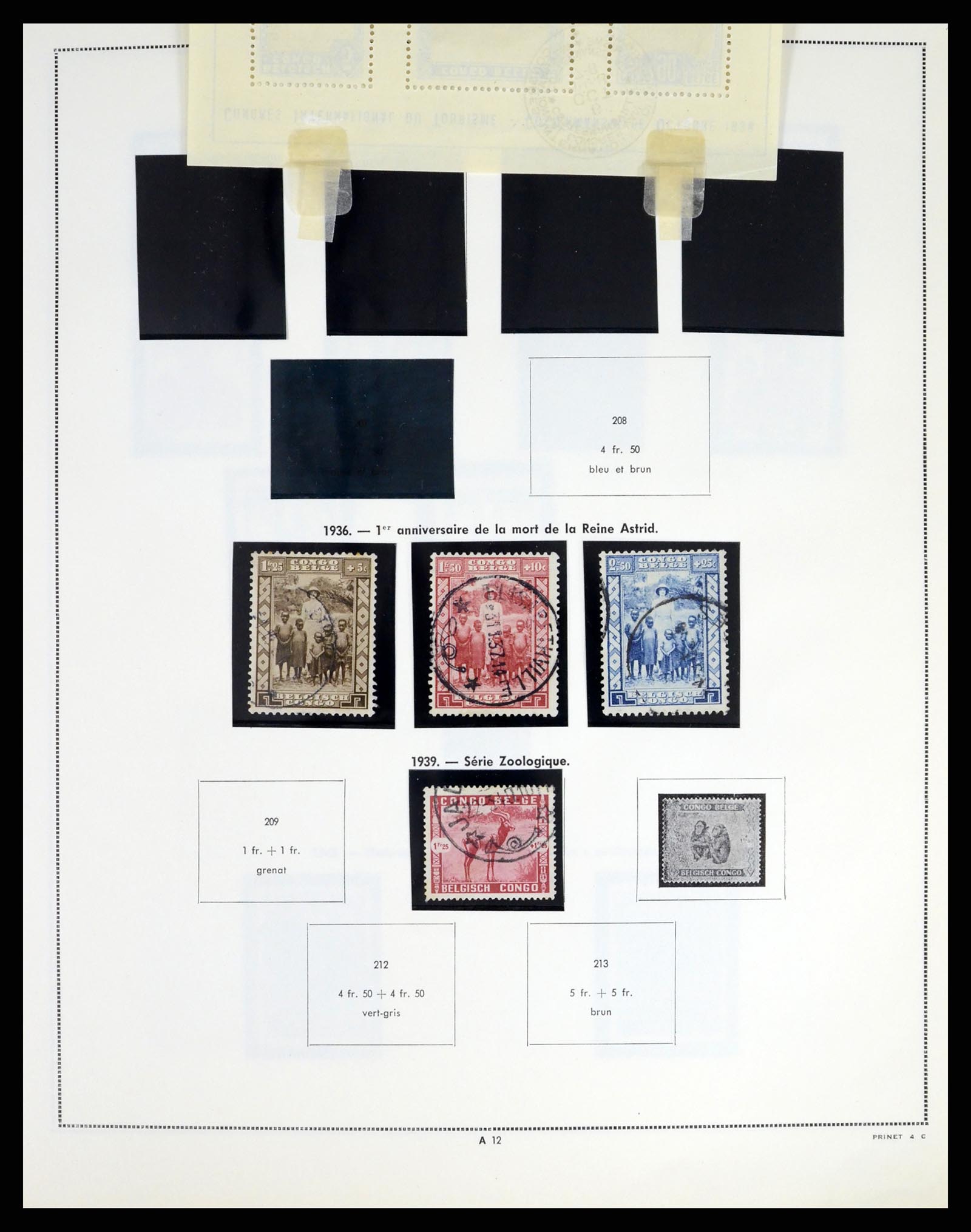 37377 013 - Postzegelverzameling 37377 Belgisch Congo 1894-1969.