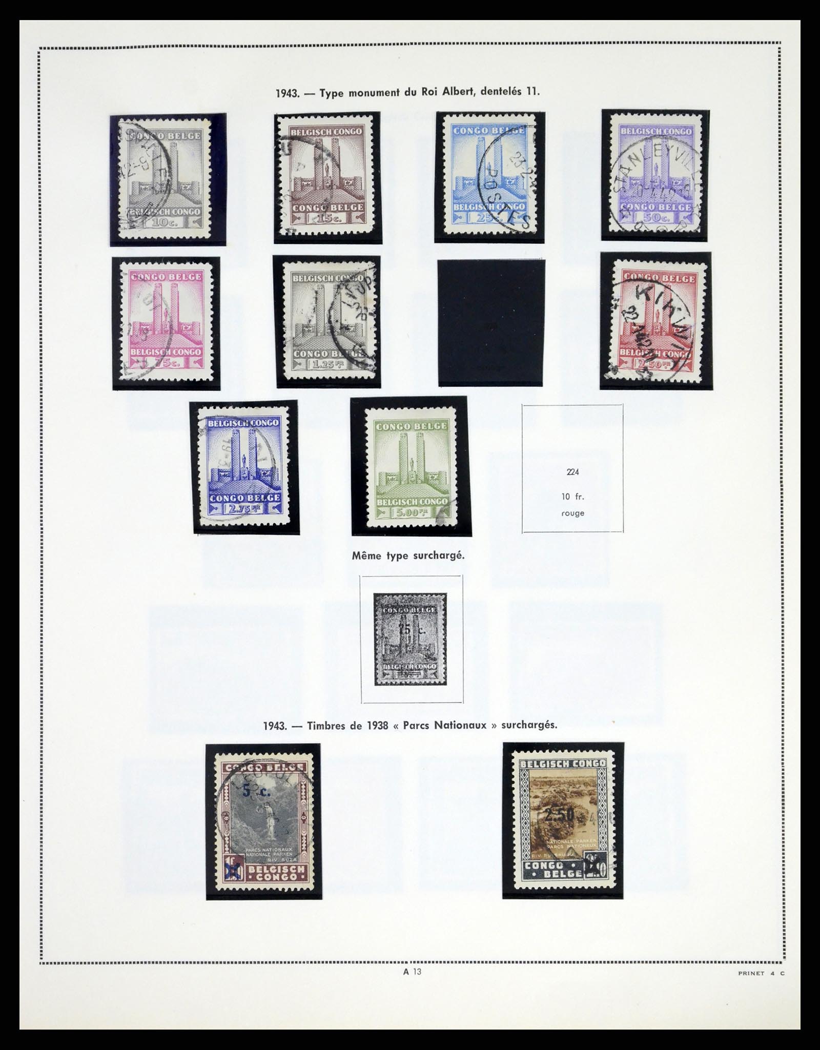 37377 014 - Postzegelverzameling 37377 Belgisch Congo 1894-1969.