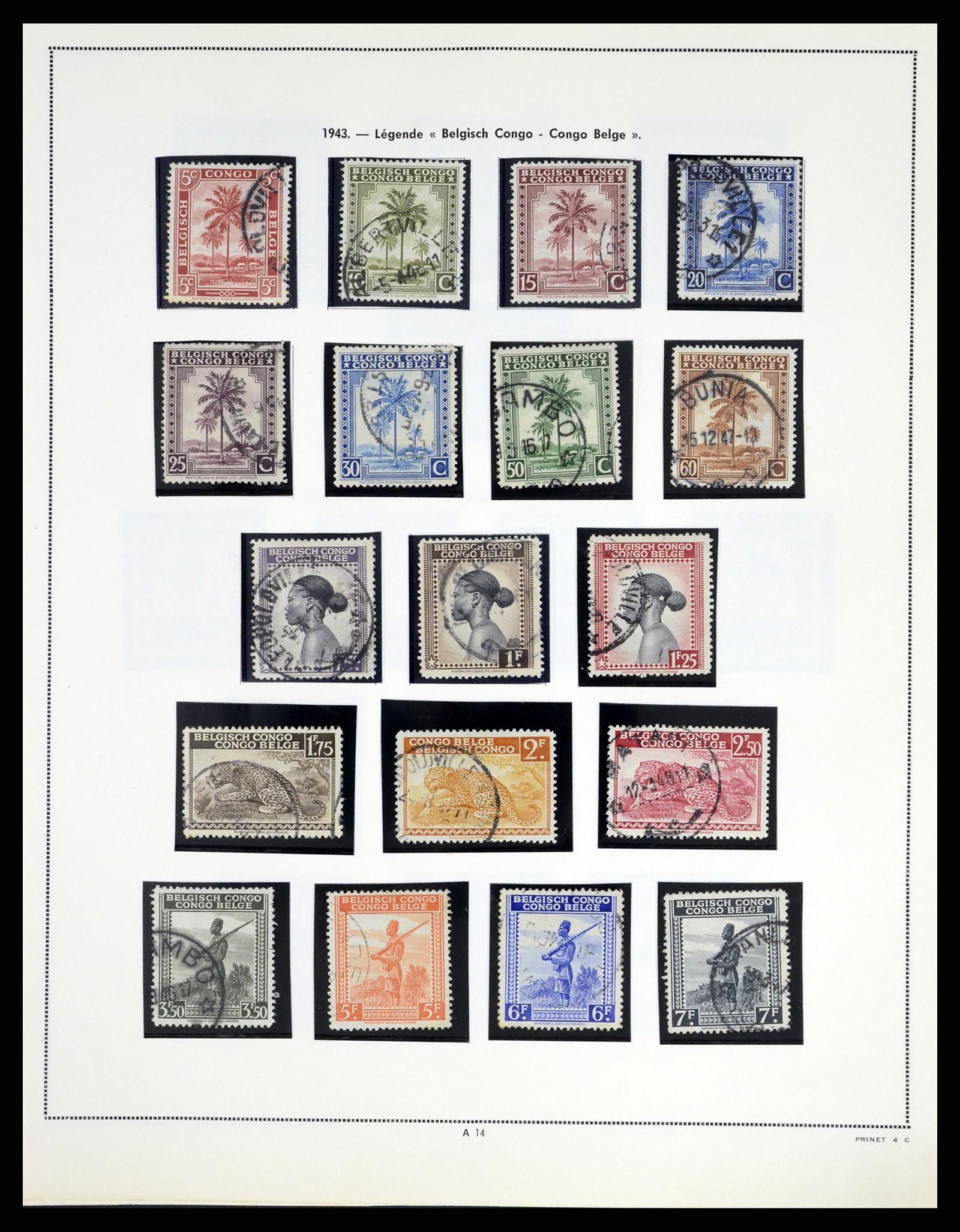 37377 015 - Postzegelverzameling 37377 Belgisch Congo 1894-1969.