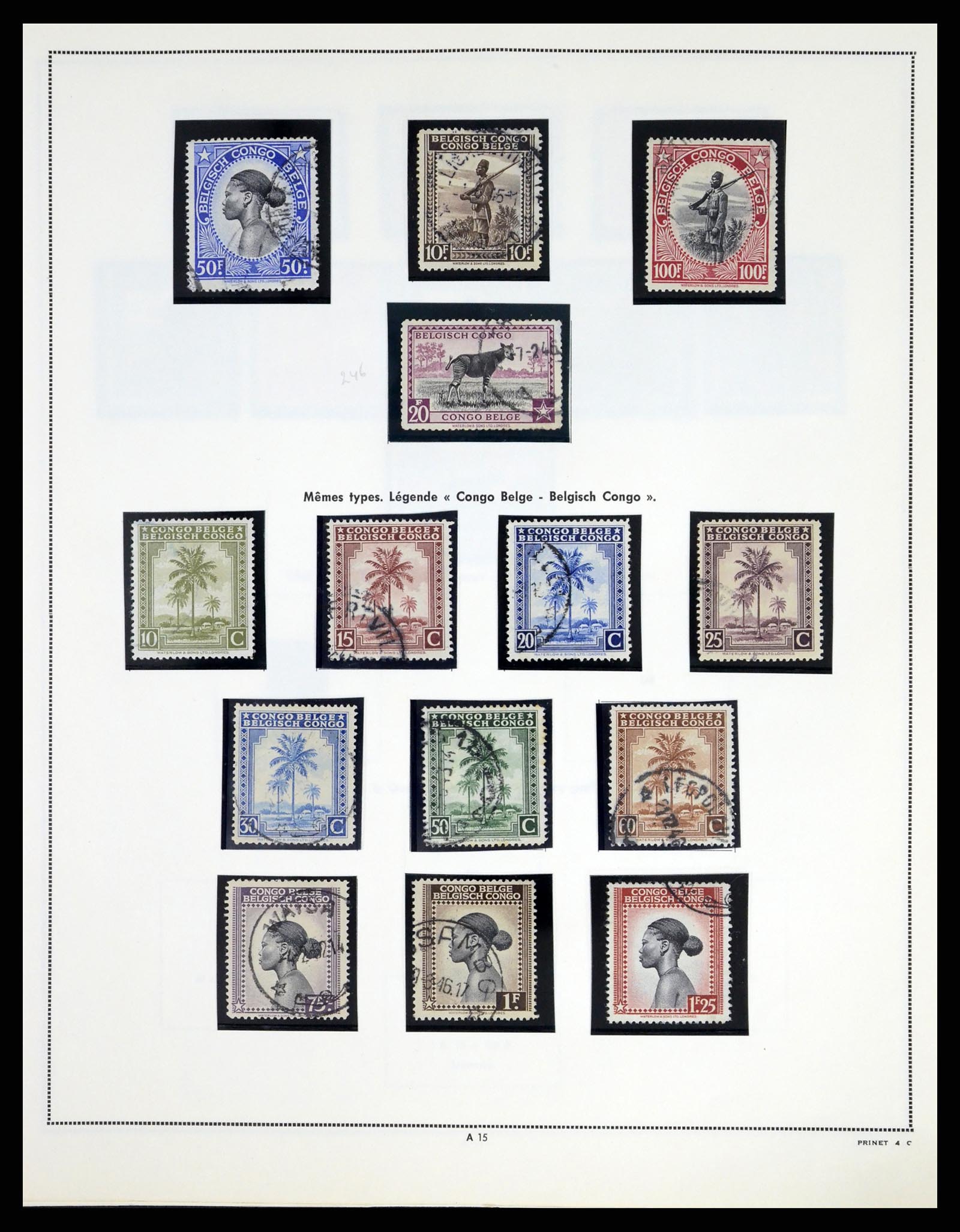 37377 016 - Postzegelverzameling 37377 Belgisch Congo 1894-1969.