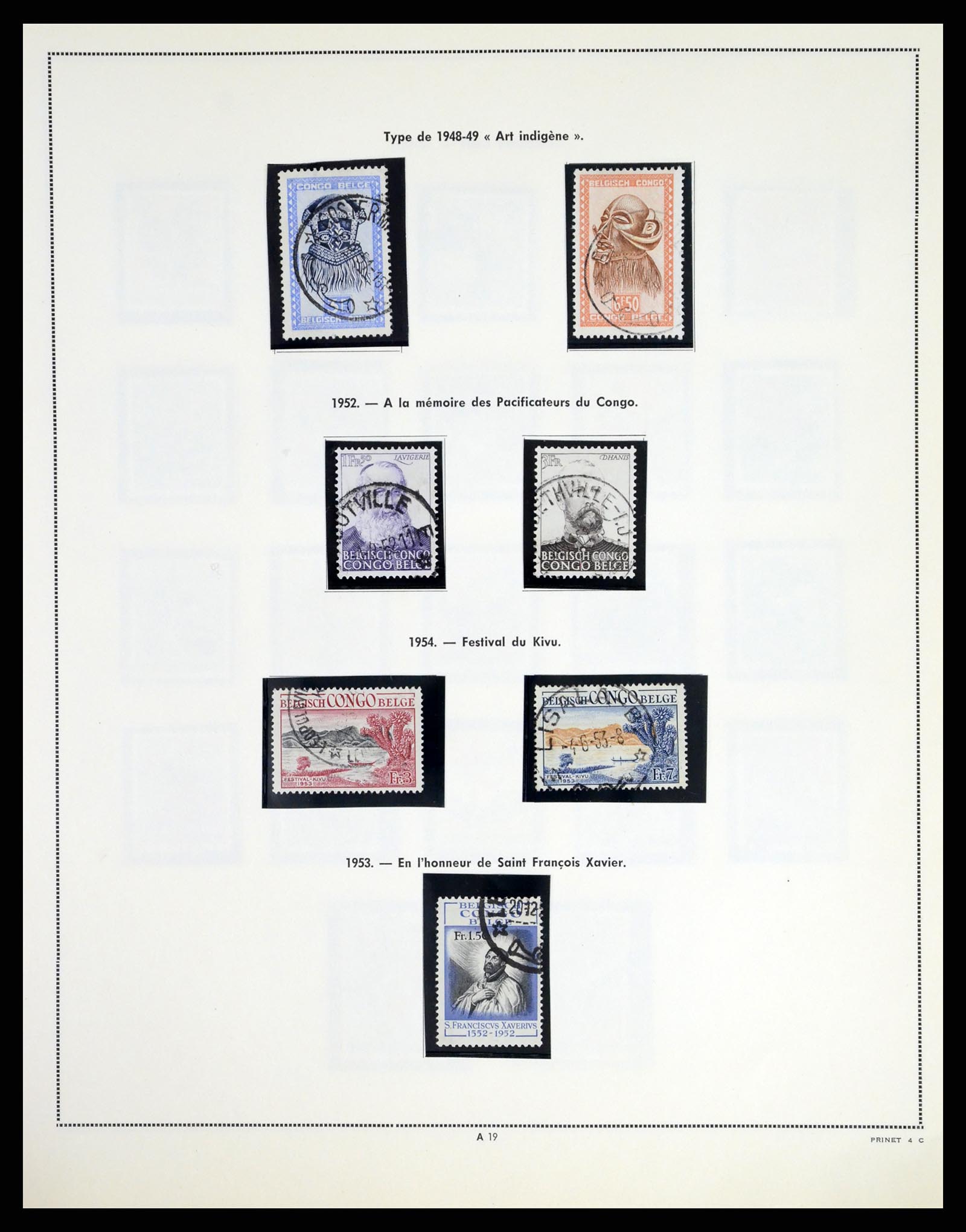 37377 020 - Postzegelverzameling 37377 Belgisch Congo 1894-1969.