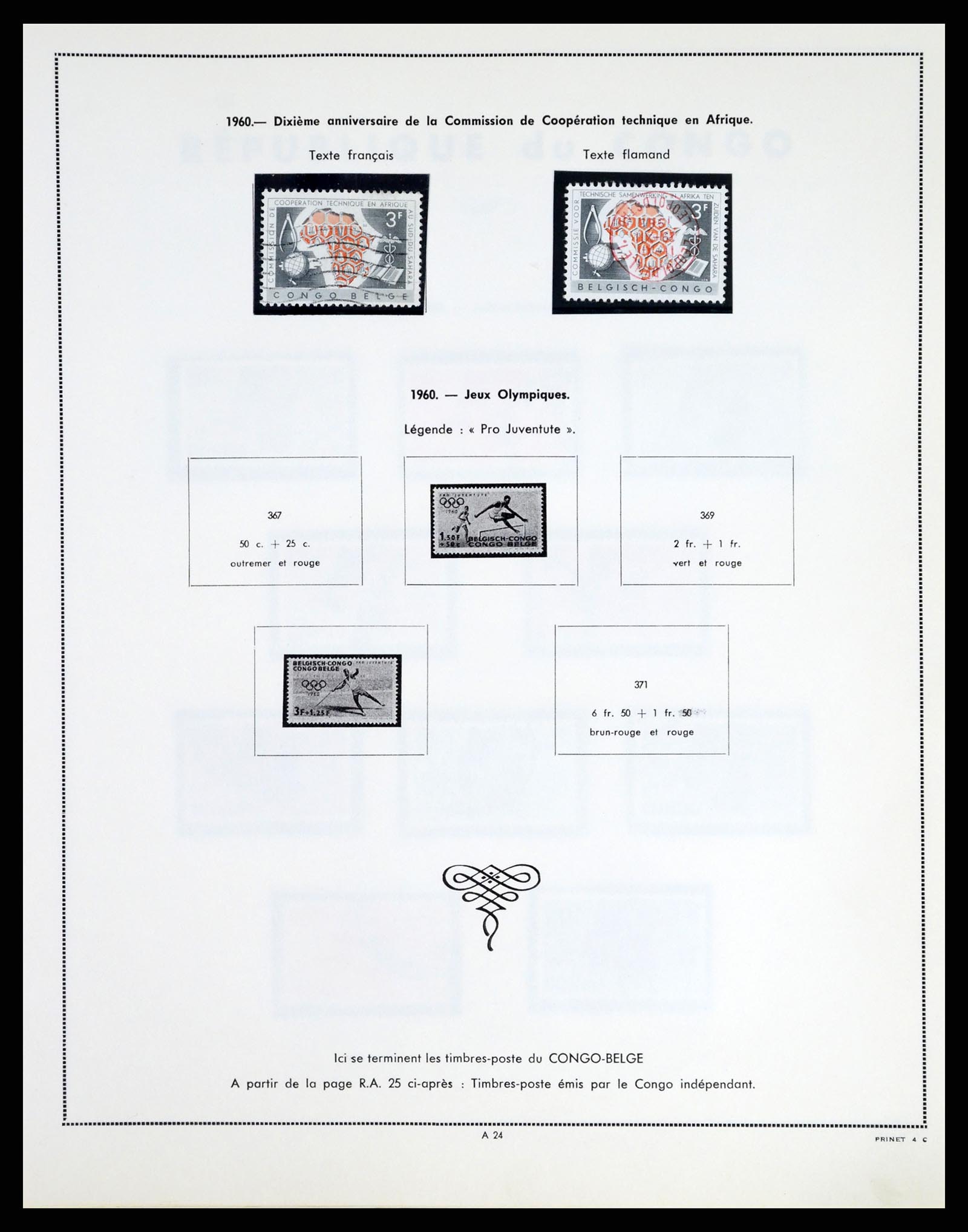 37377 025 - Postzegelverzameling 37377 Belgisch Congo 1894-1969.