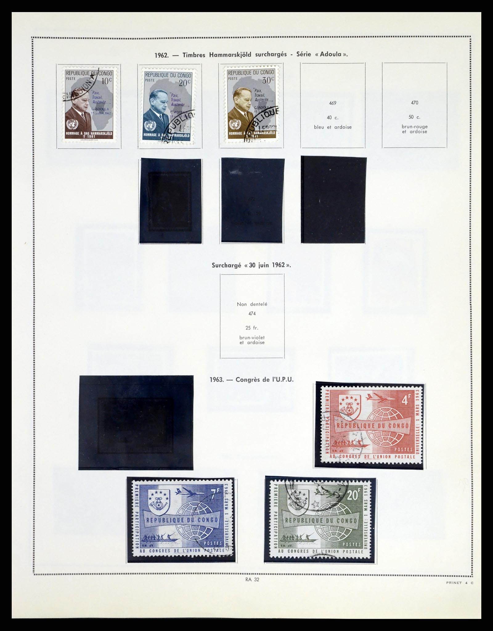 37377 032 - Stamp collection 37377 Belgian Congo 1894-1969.
