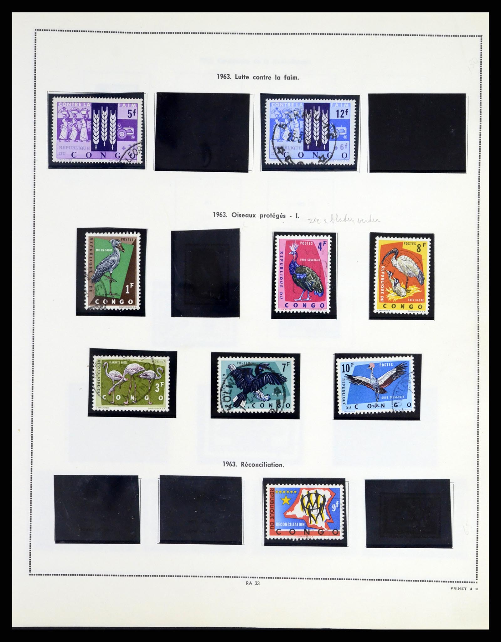 37377 033 - Postzegelverzameling 37377 Belgisch Congo 1894-1969.
