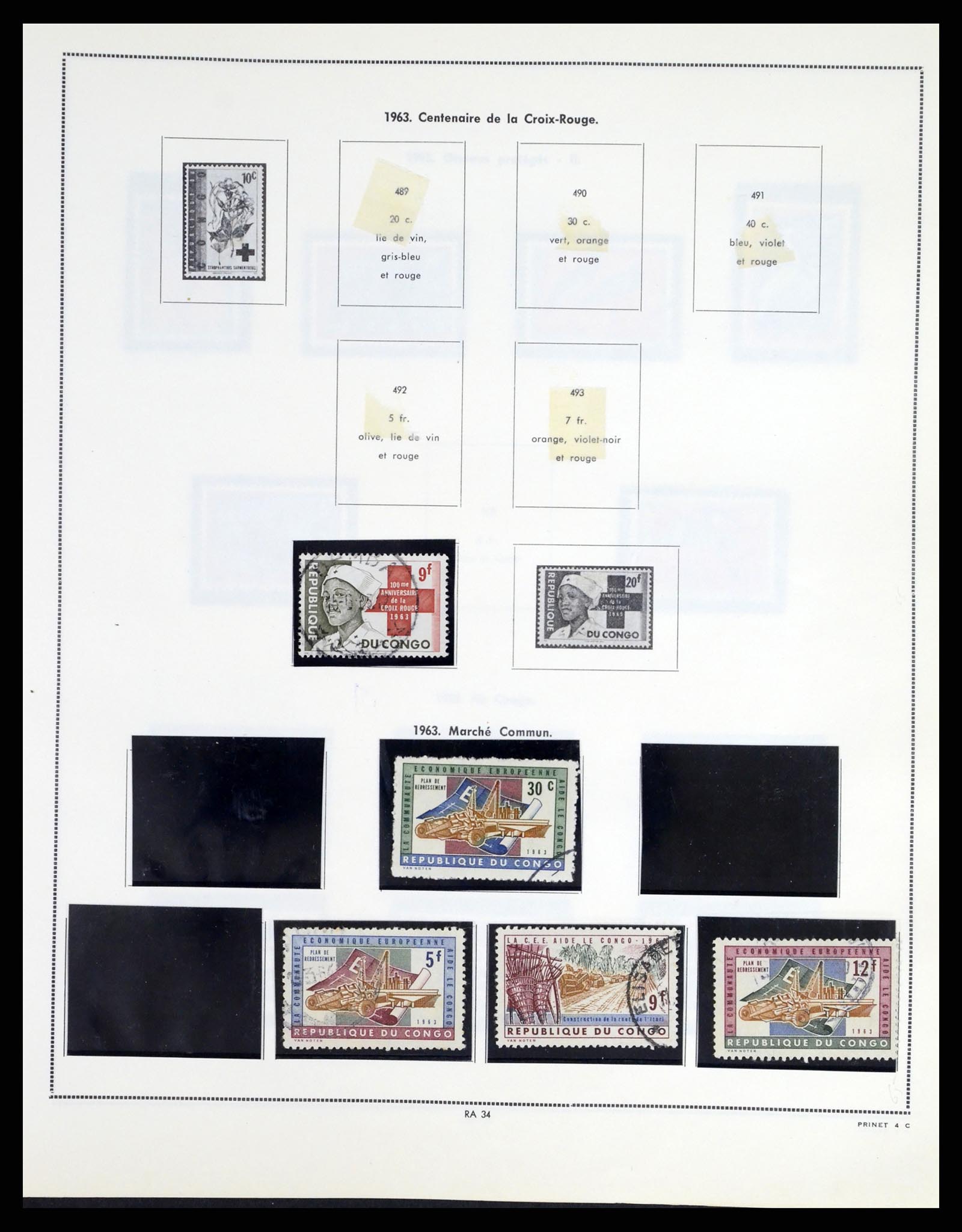 37377 034 - Stamp collection 37377 Belgian Congo 1894-1969.