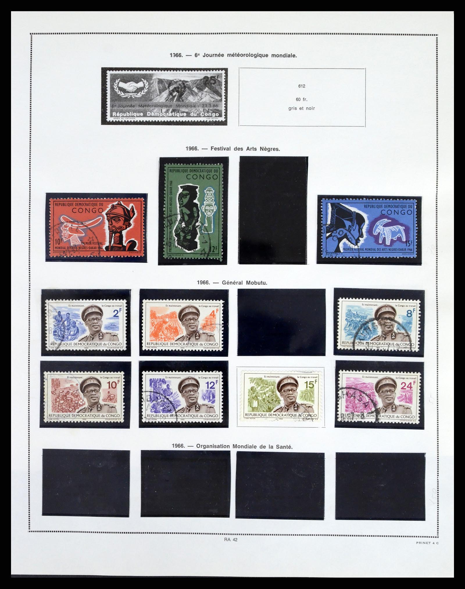 37377 041 - Postzegelverzameling 37377 Belgisch Congo 1894-1969.
