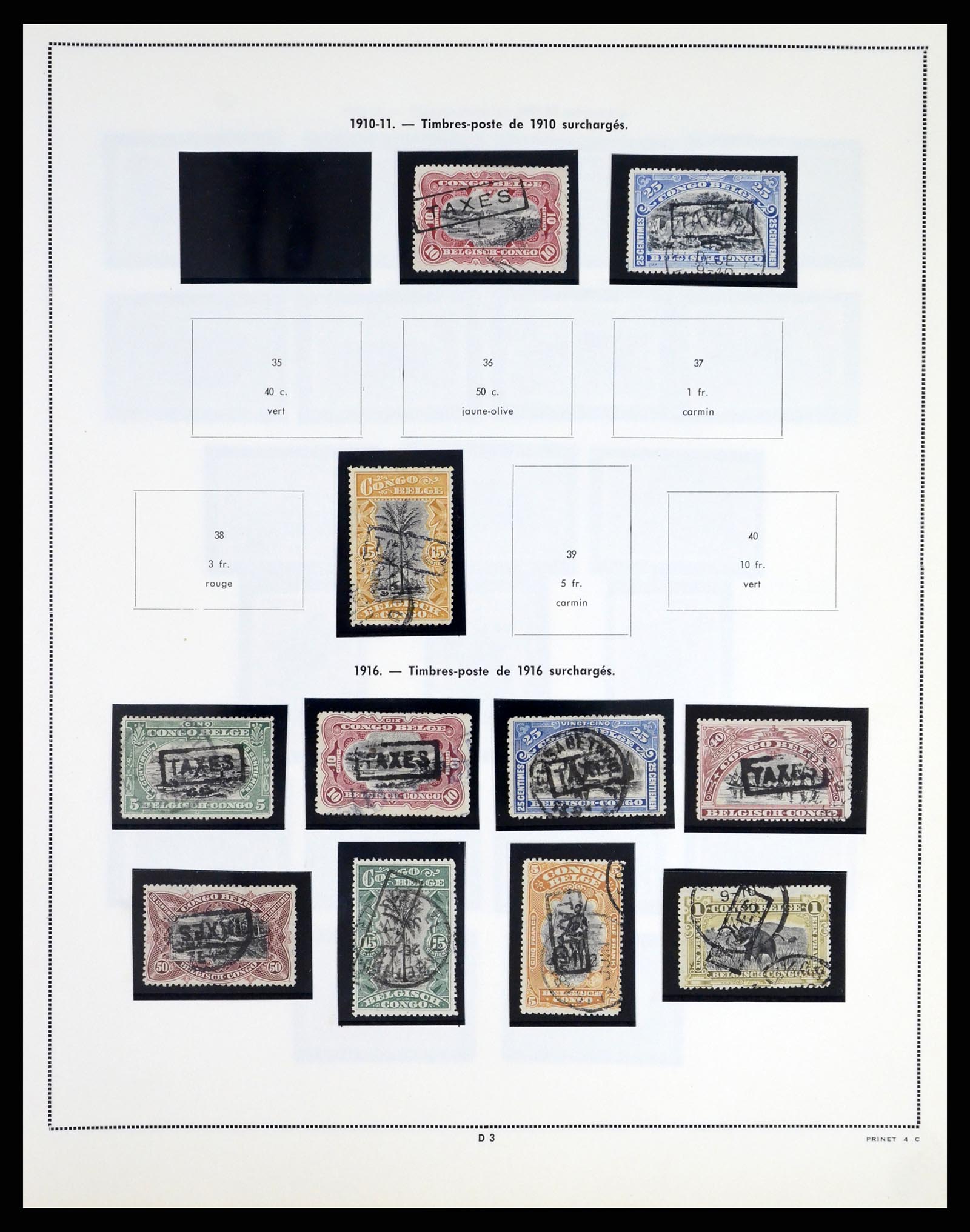37377 054 - Postzegelverzameling 37377 Belgisch Congo 1894-1969.