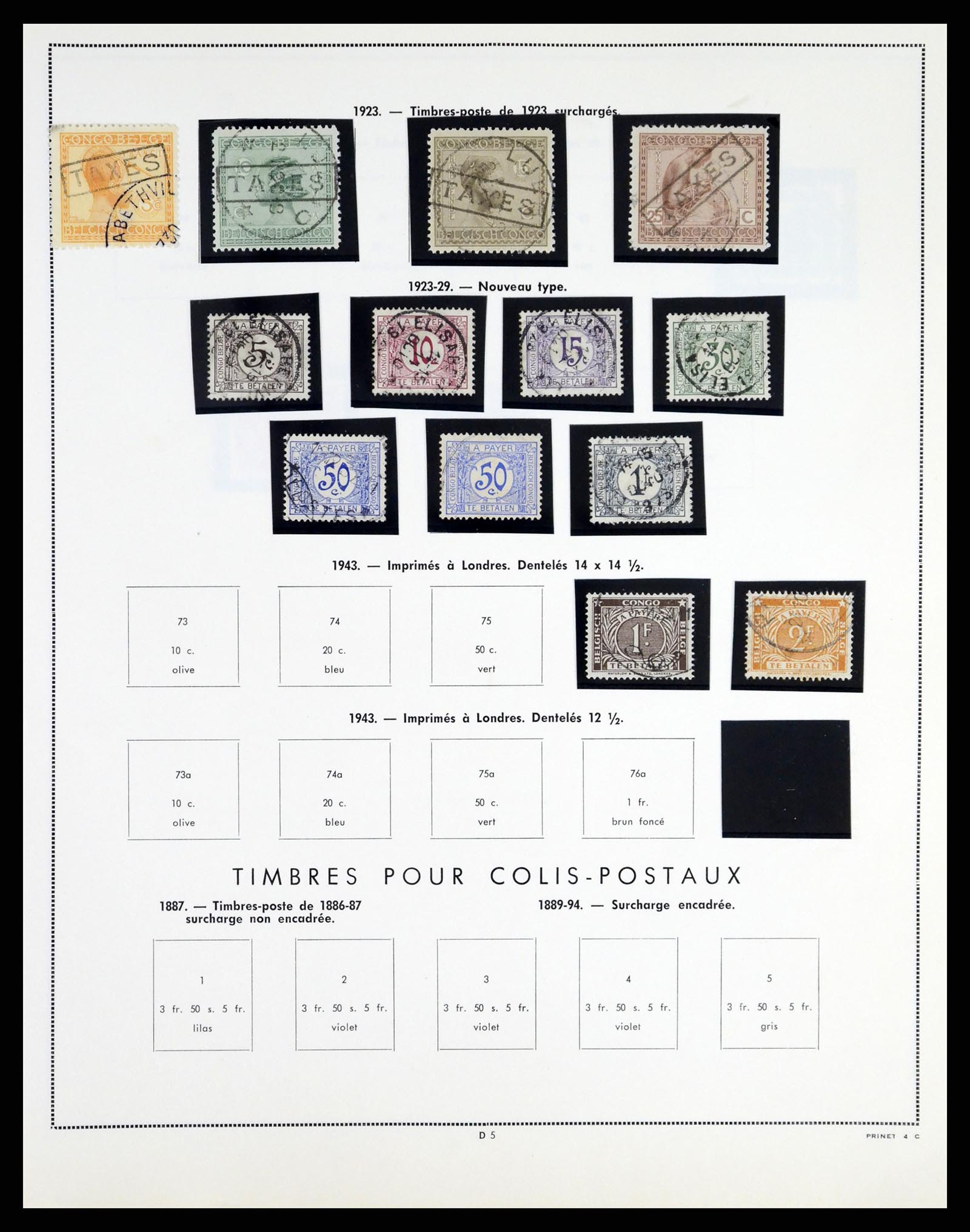 37377 056 - Postzegelverzameling 37377 Belgisch Congo 1894-1969.