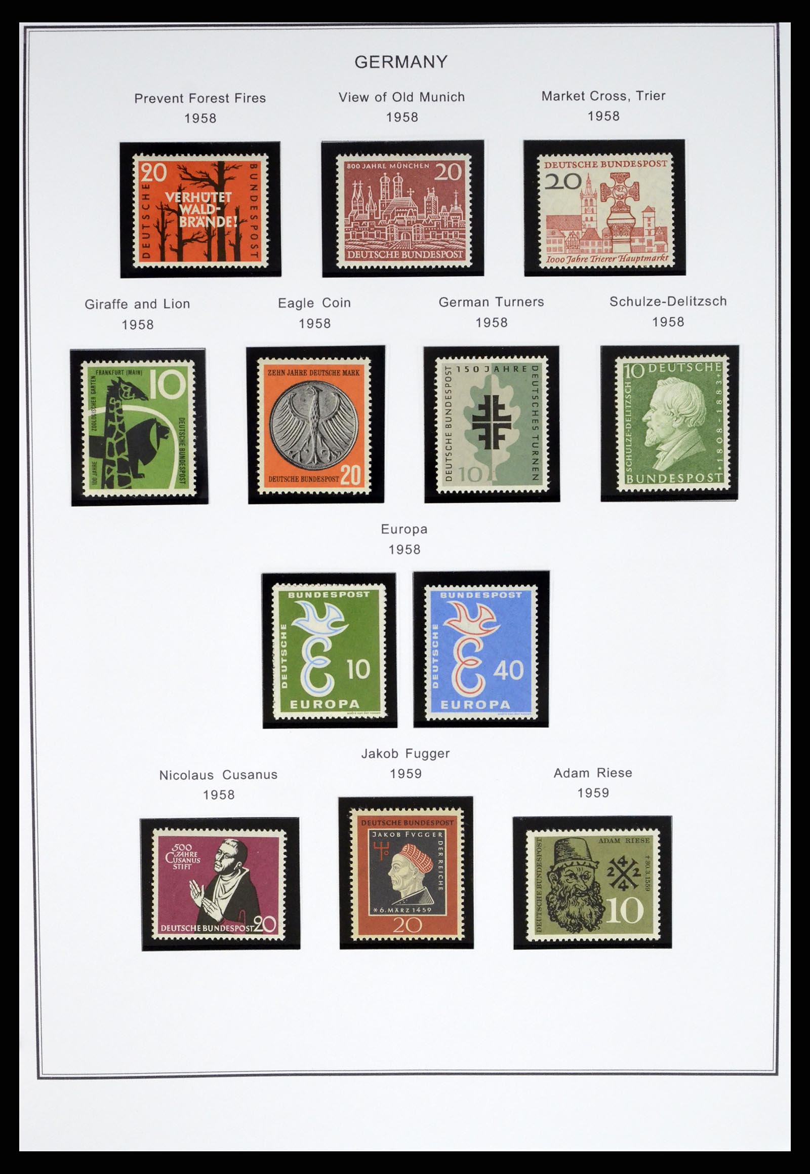37378 009 - Postzegelverzameling 37378 Bundespost 1949-2000.
