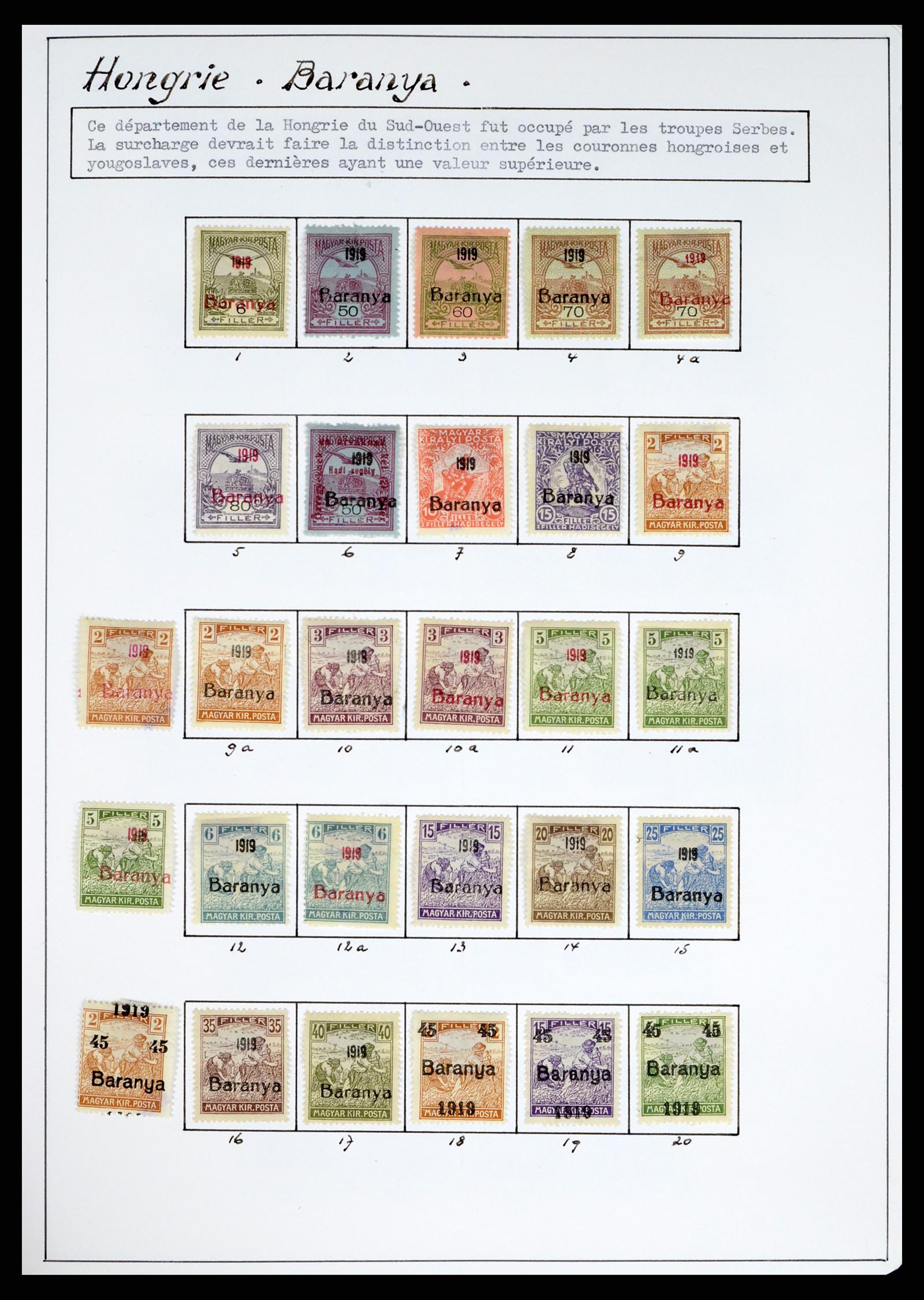 37379 003 - Stamp collection 37379 Hungary territories 1918-1919.