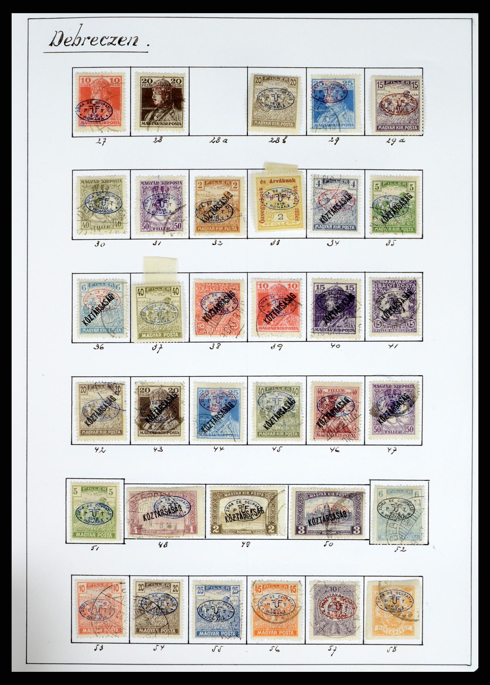37379 008 - Stamp collection 37379 Hungary territories 1918-1919.