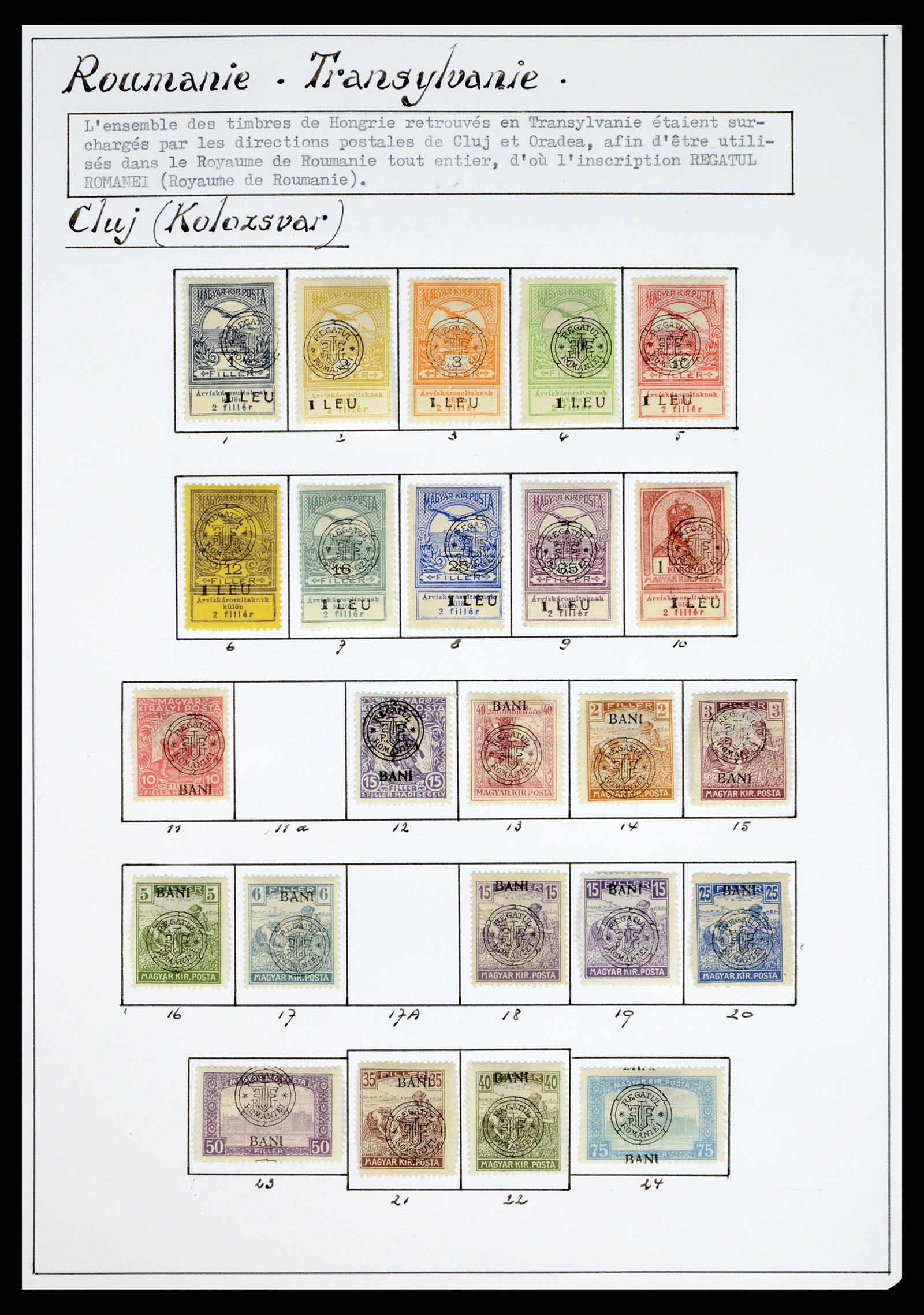 37379 015 - Stamp collection 37379 Hungary territories 1918-1919.
