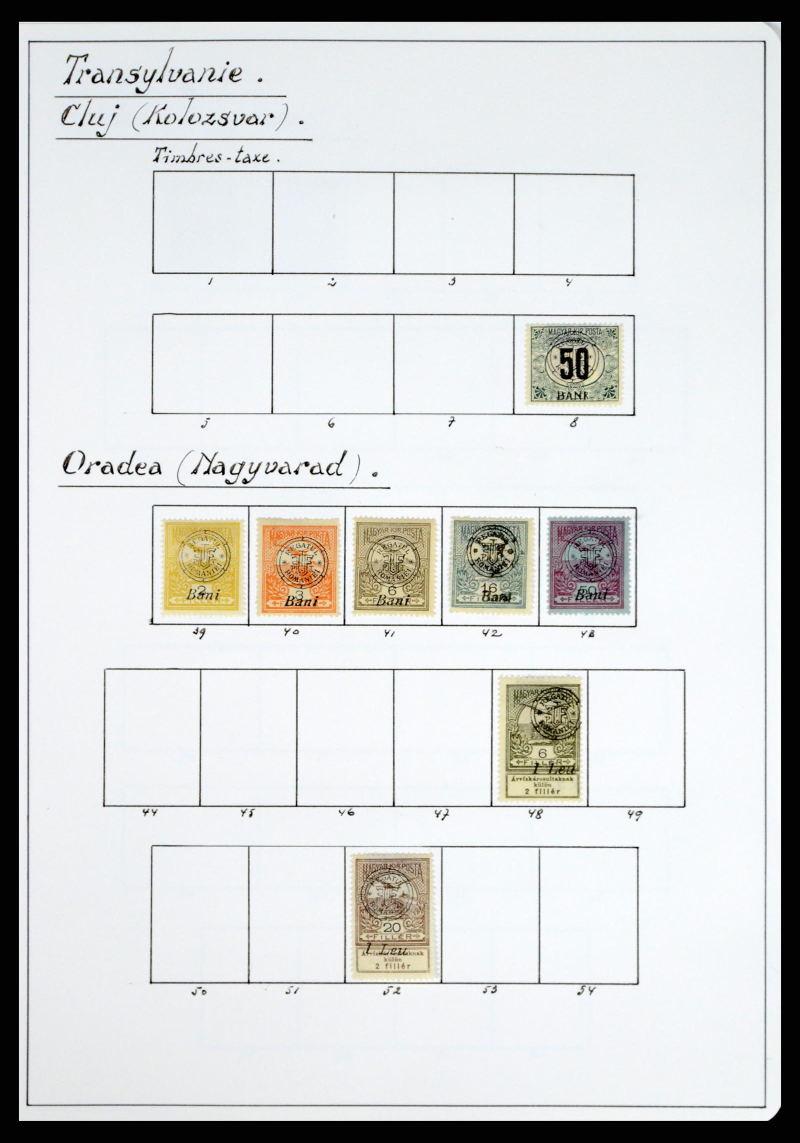 37379 017 - Stamp collection 37379 Hungary territories 1918-1919.