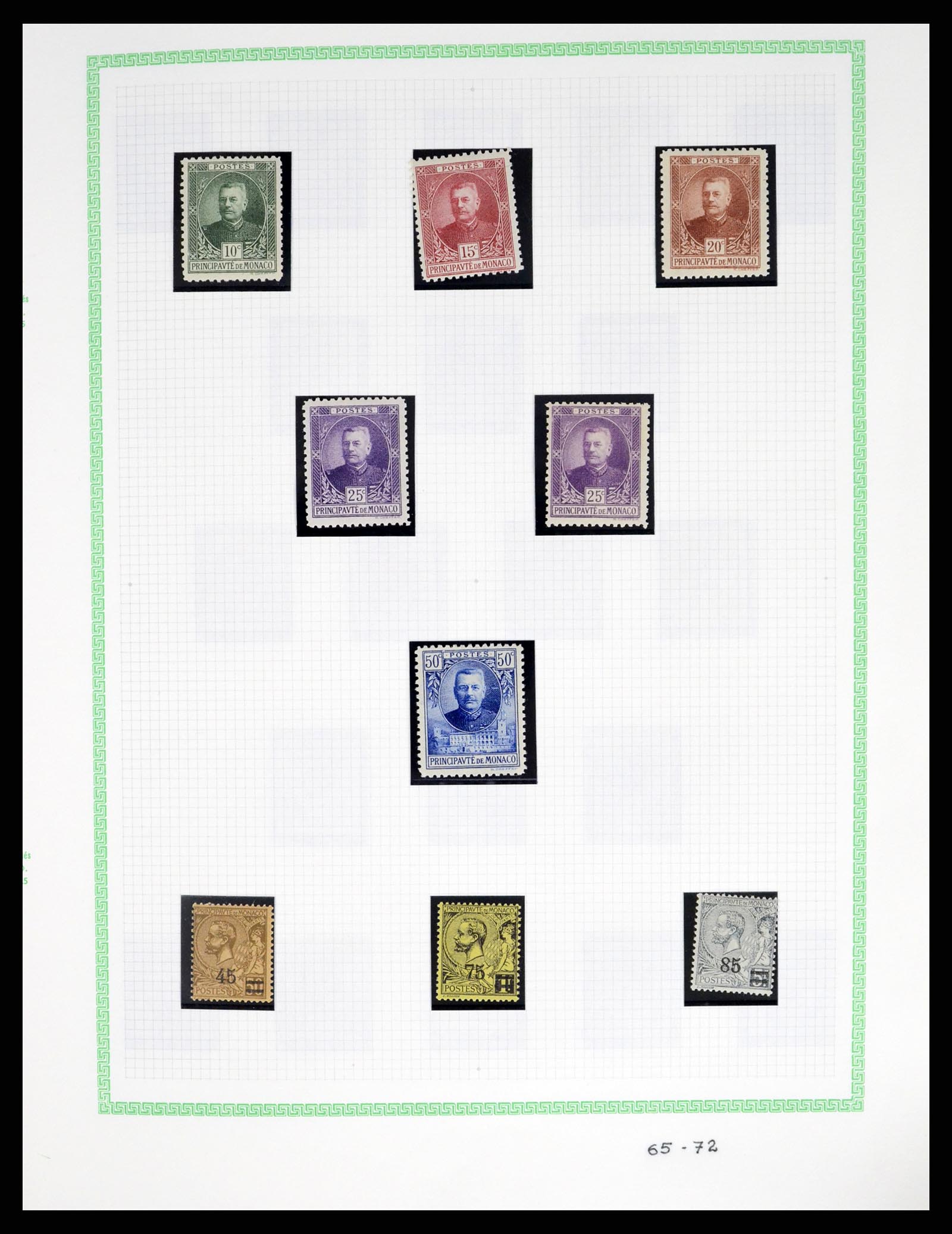 37380 003 - Postzegelverzameling 37380 Monaco 1921-2015.
