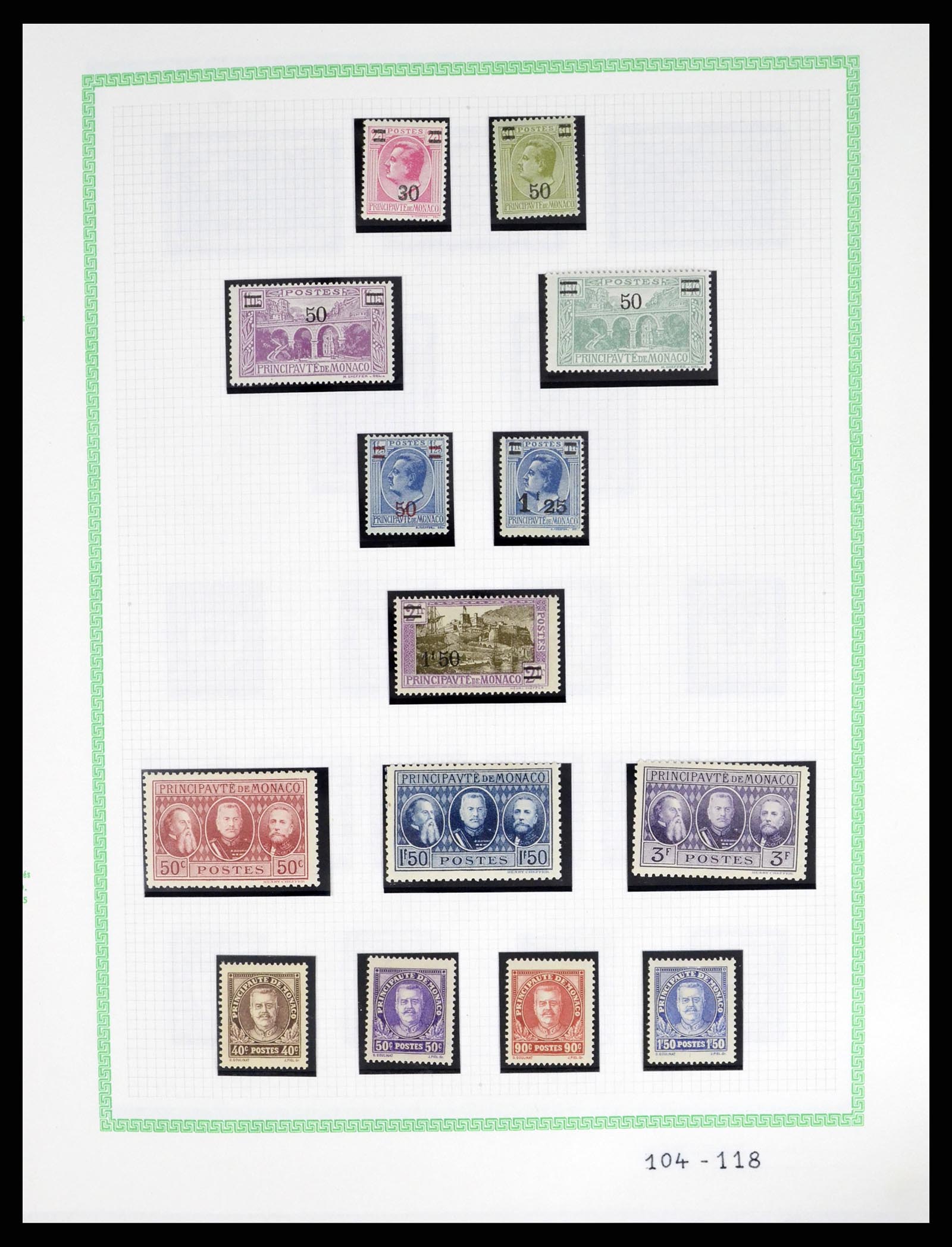 37380 006 - Postzegelverzameling 37380 Monaco 1921-2015.